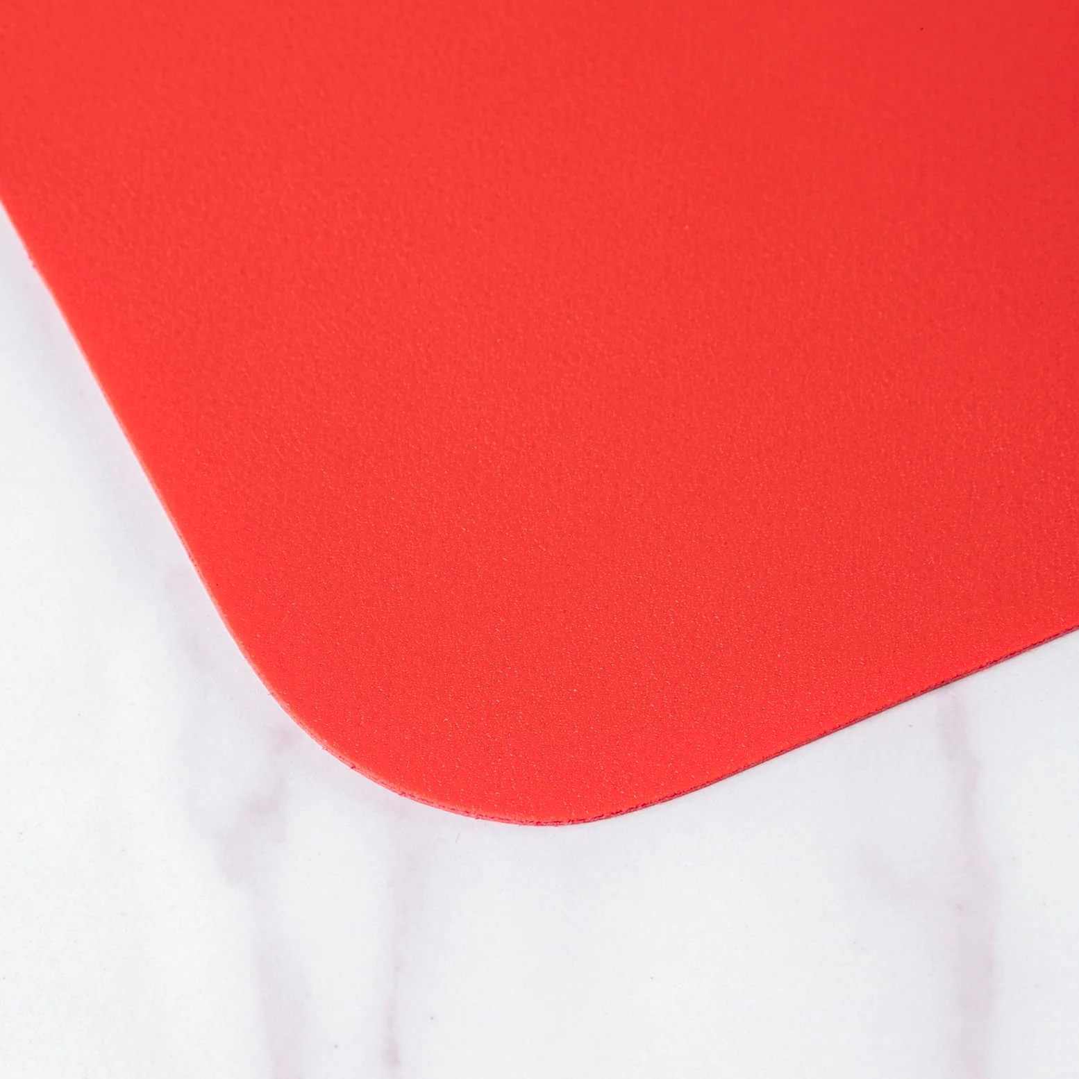 Multipurpose Vegan Leather Desk Mat Red 31.5 Inch - Image 5