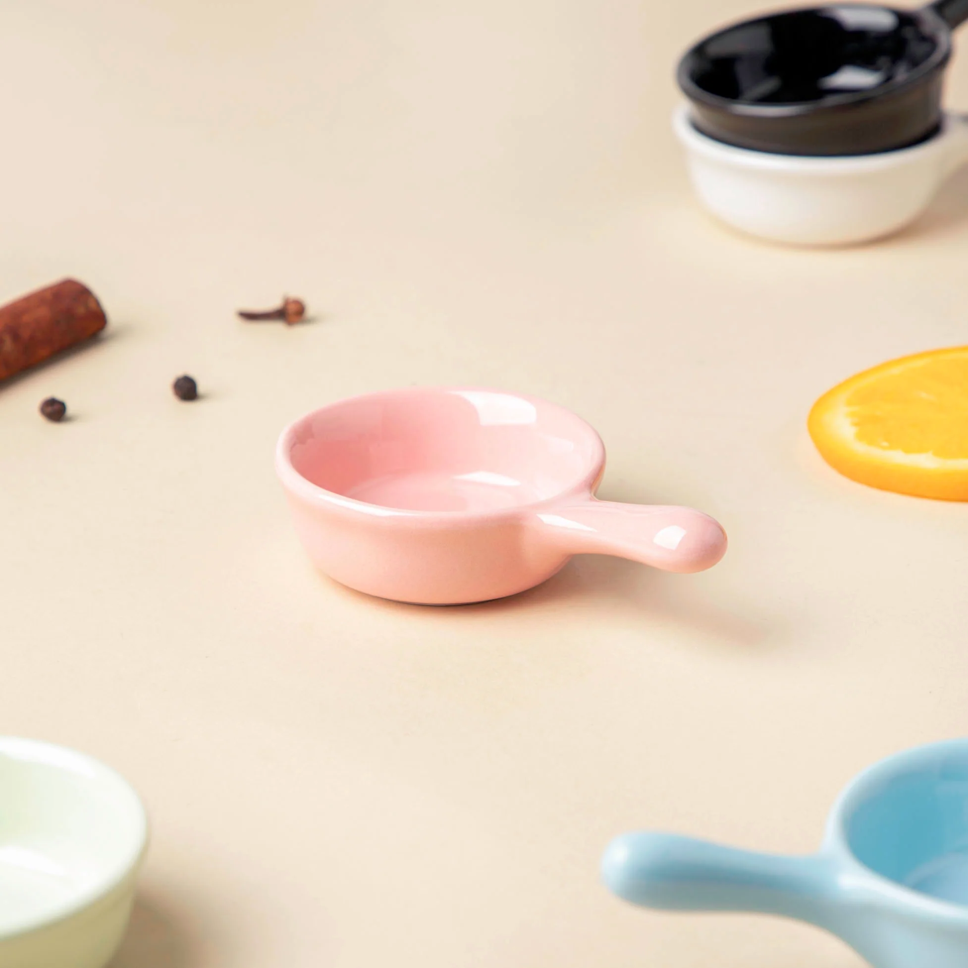 Munch Mania Dip Bowl With Handle Pink 30 ml - Image 4