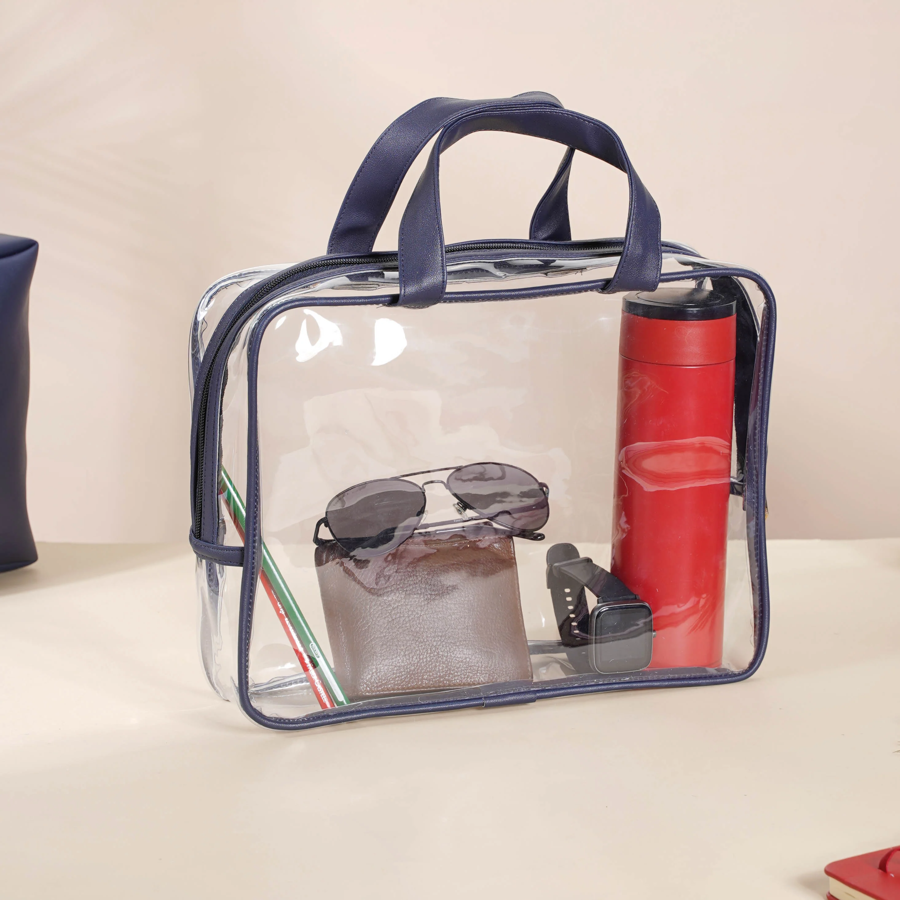 Navy Blue Travel Kit Set of 4 - Image 5