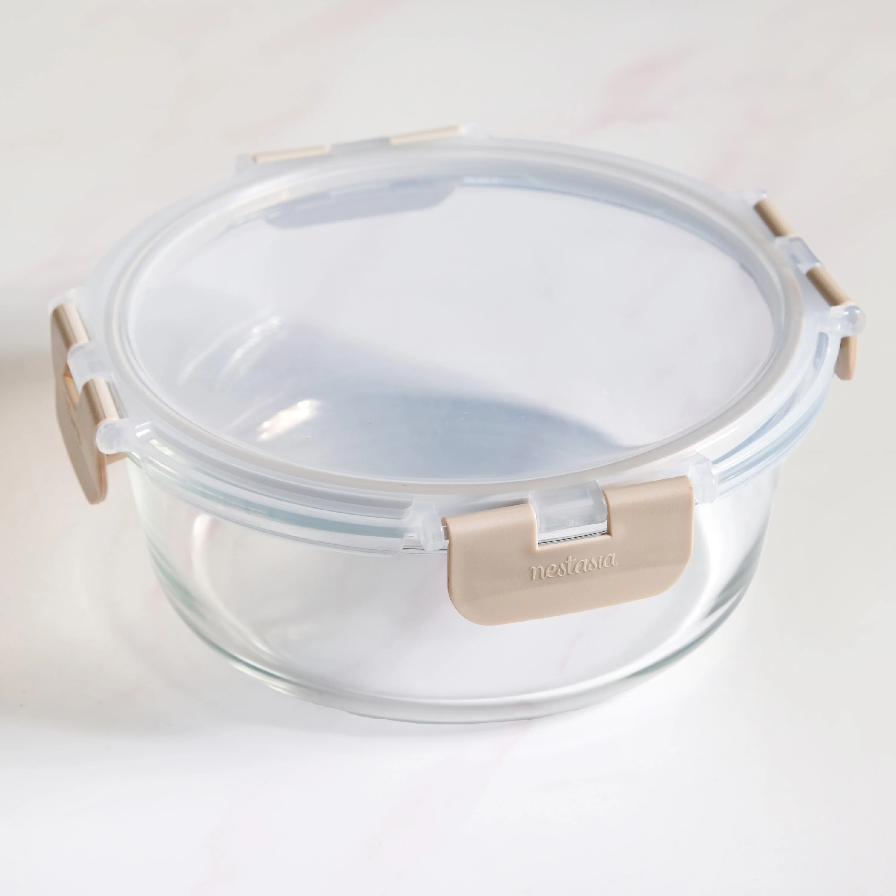 Nestro Pro Clip Lock Box Set Of 4 Round Beige 215ml 400ml 600ml 950ml - Image 9