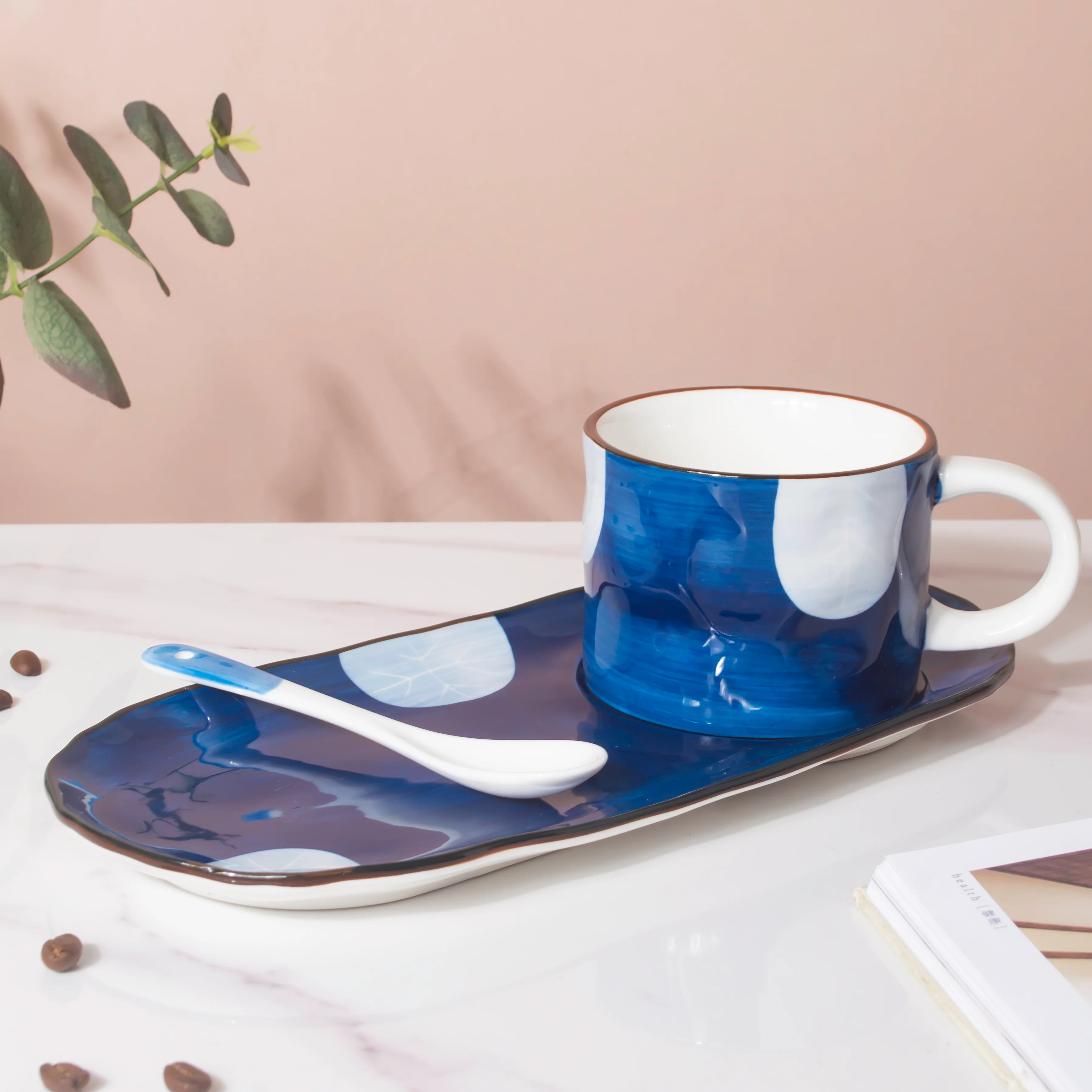 Nitori Tea Time Cup And Tray Set With Spoon - Image 8