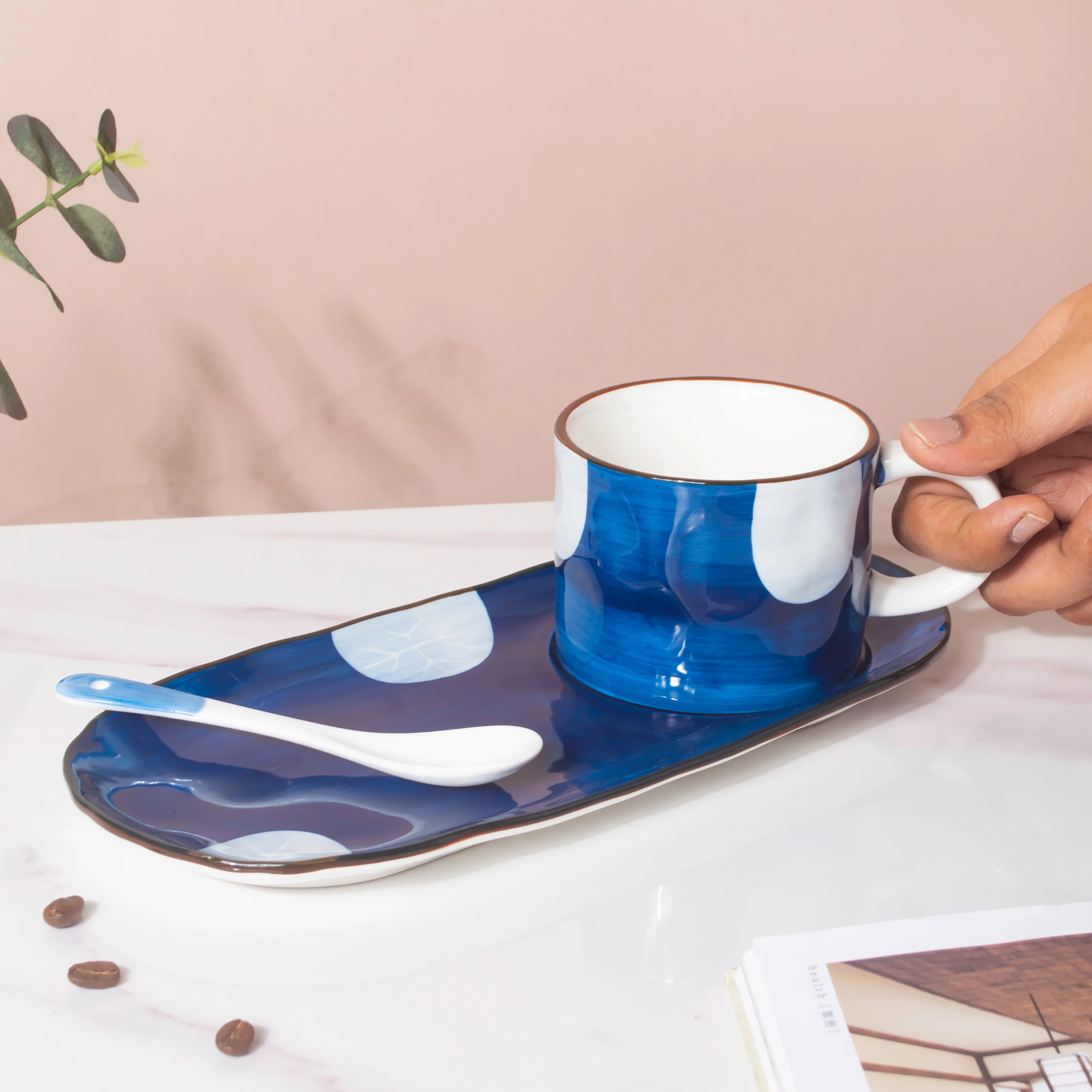 Nitori Tea Time Cup And Tray Set With Spoon - Image 9