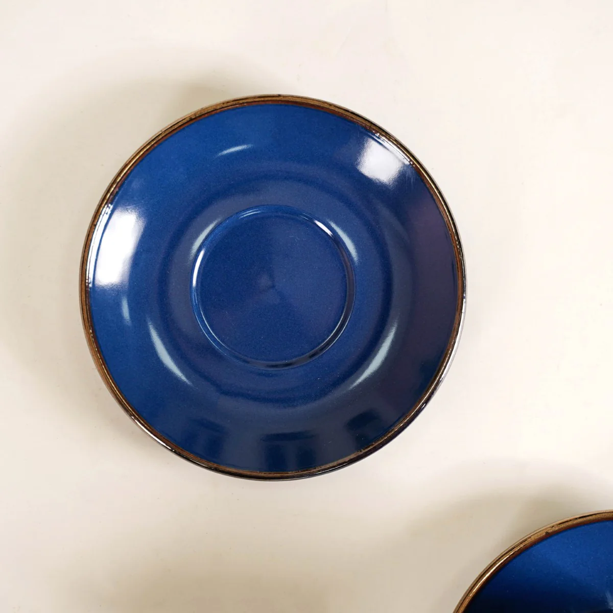 Nori Cup And Saucer Set Of 6 Blue With Gold Detail 250ml - Image 7