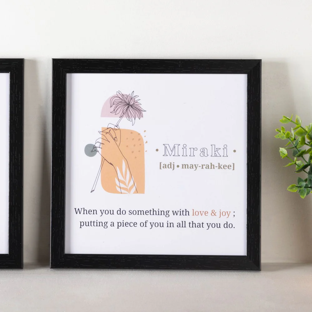 Notes To Self Framed Posters Set Of 4 9x9 Inch - Image 5