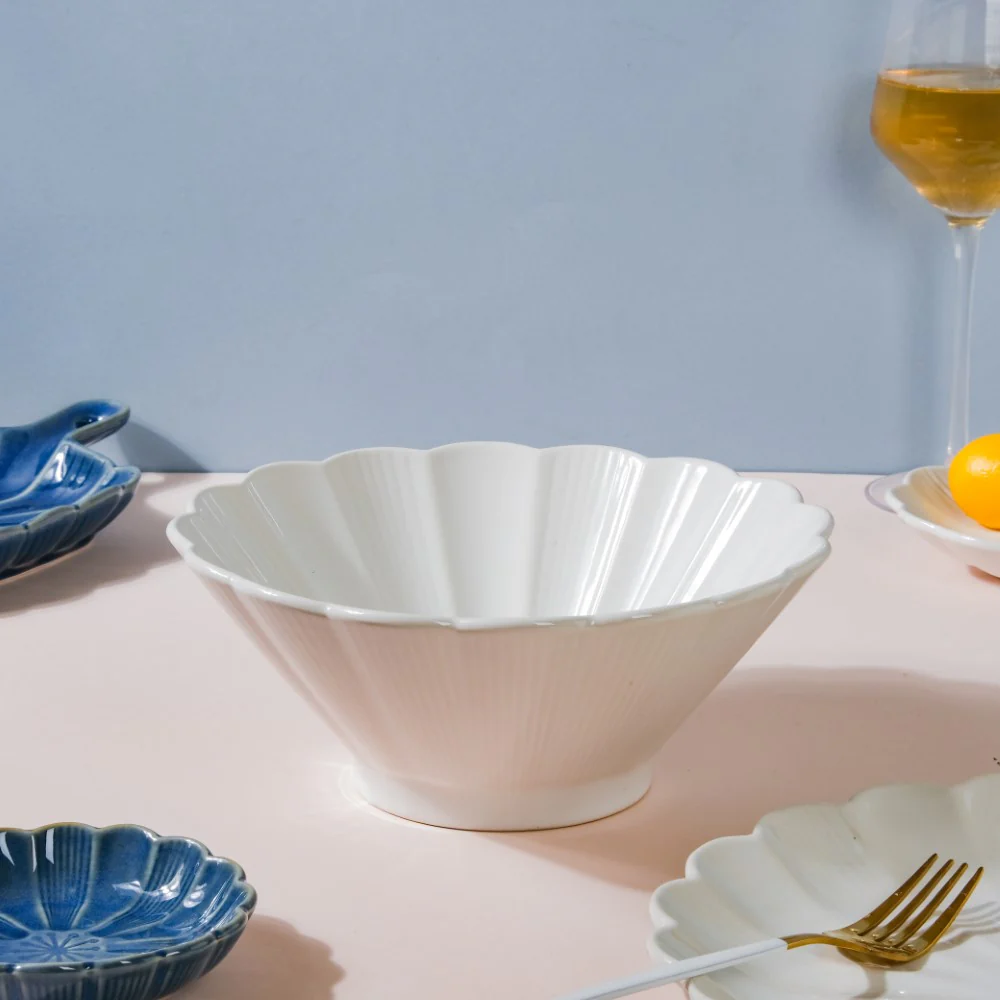 Ocean Blue and White 28 Piece Dinner Set For 6 - Image 10