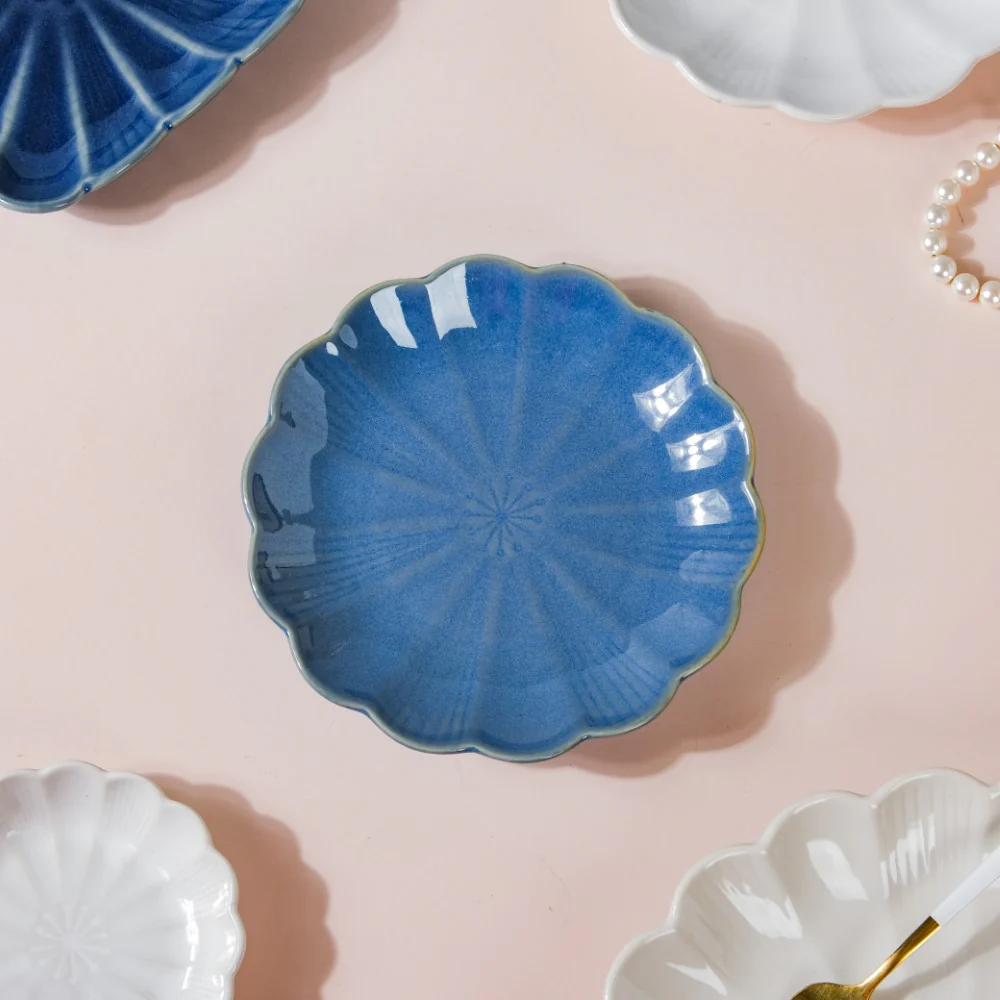 Ocean Blue and White 28 Piece Dinner Set For 6 - Image 9