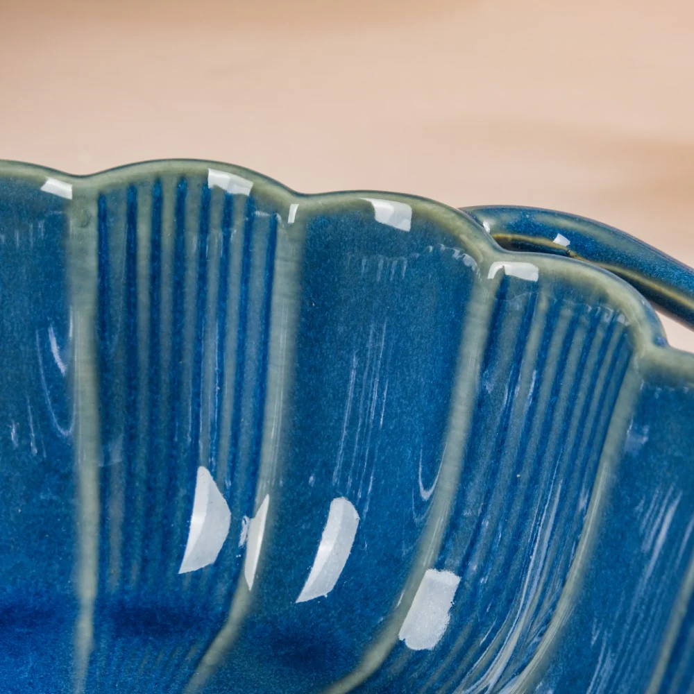 Ocean Serving Bowl with Handle Blue 600ml - Image 7