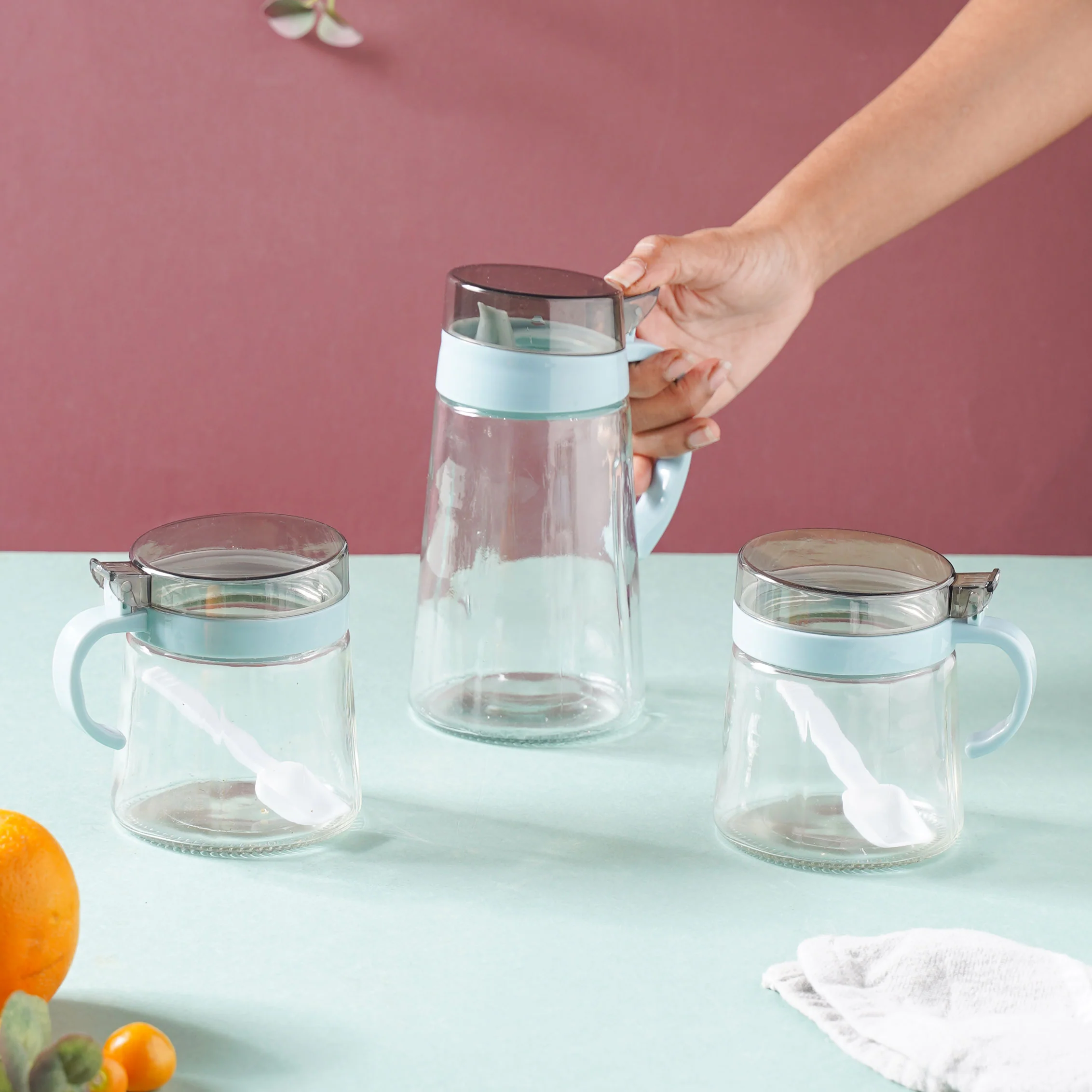 Oil Pot and Jars Set of 3 - Image 12
