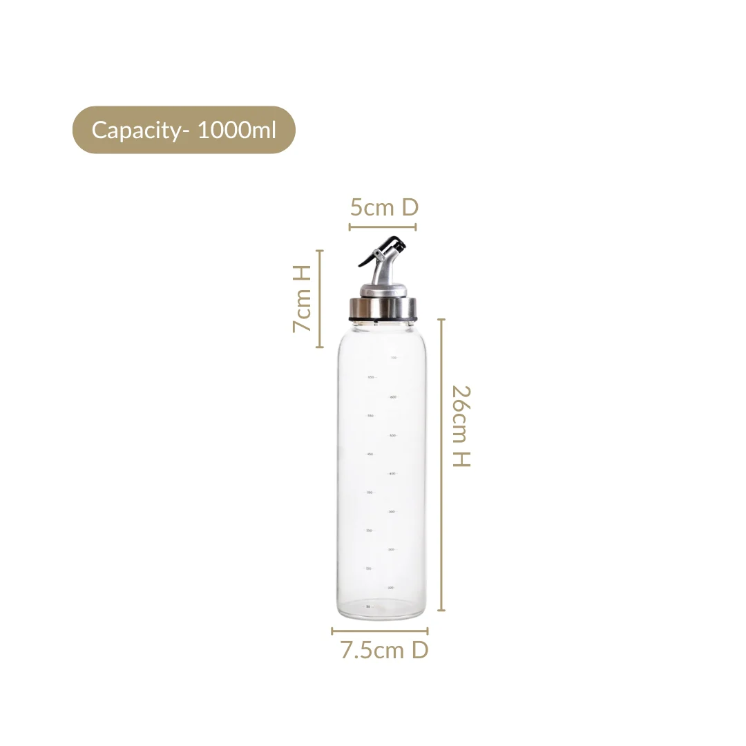 Oil Vinegar Dispenser Bottle With Detachable Nozzle 1000ml - Image 4