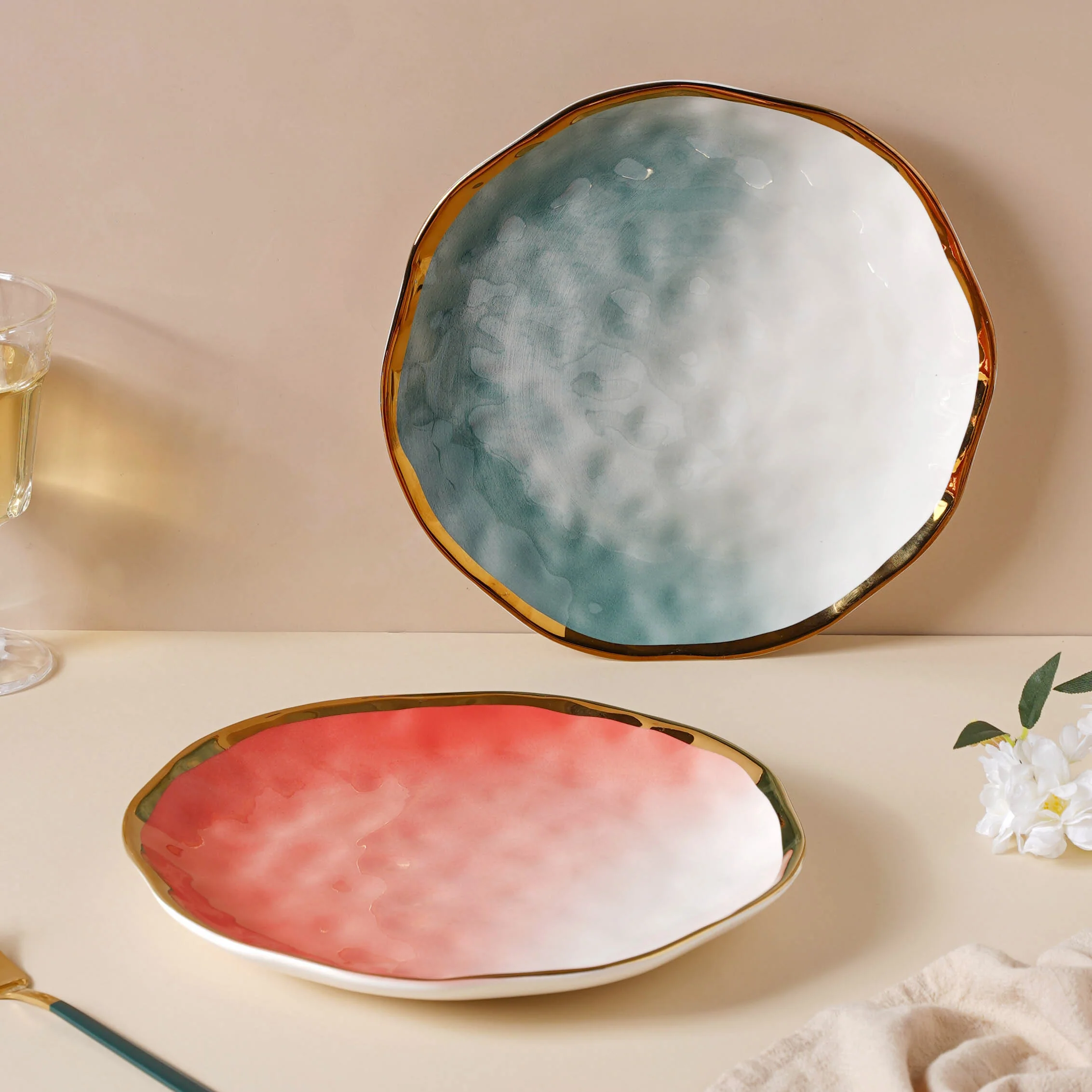 Ombre Ceramic Dinner Plate - Image 3