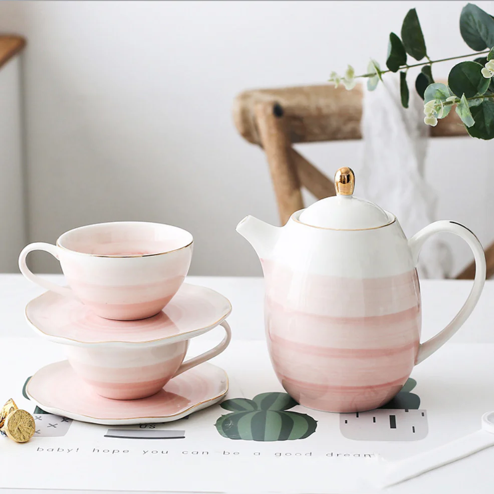 Ombre Tea Set Pink - Image 2