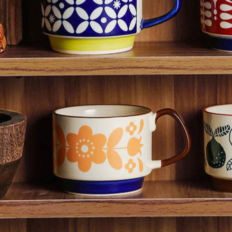 Orange Print Cup - Image 3
