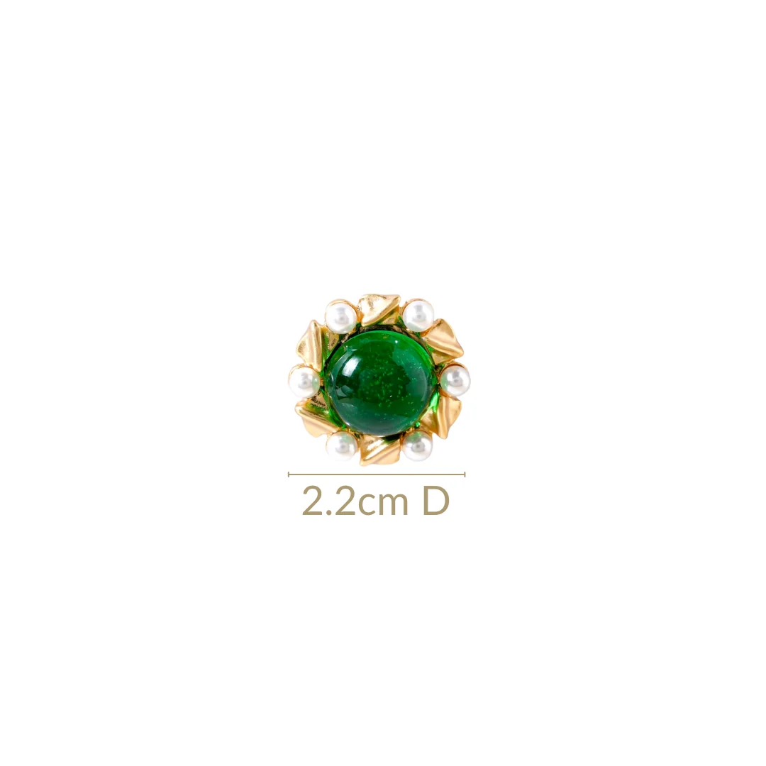 Ornate Pearl Statement Studs - Image 3