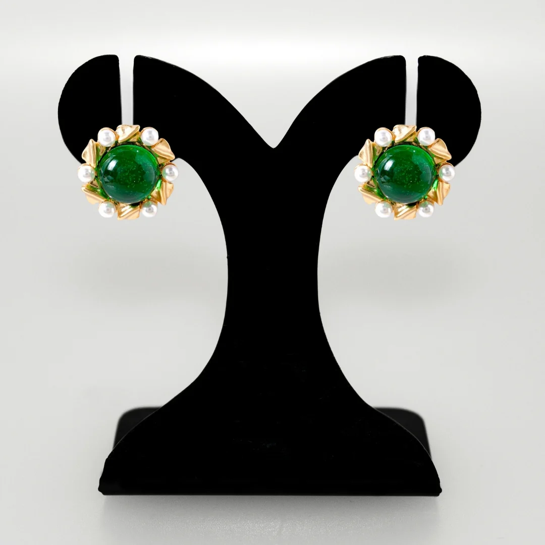 Ornate Pearl Statement Studs - Image 6