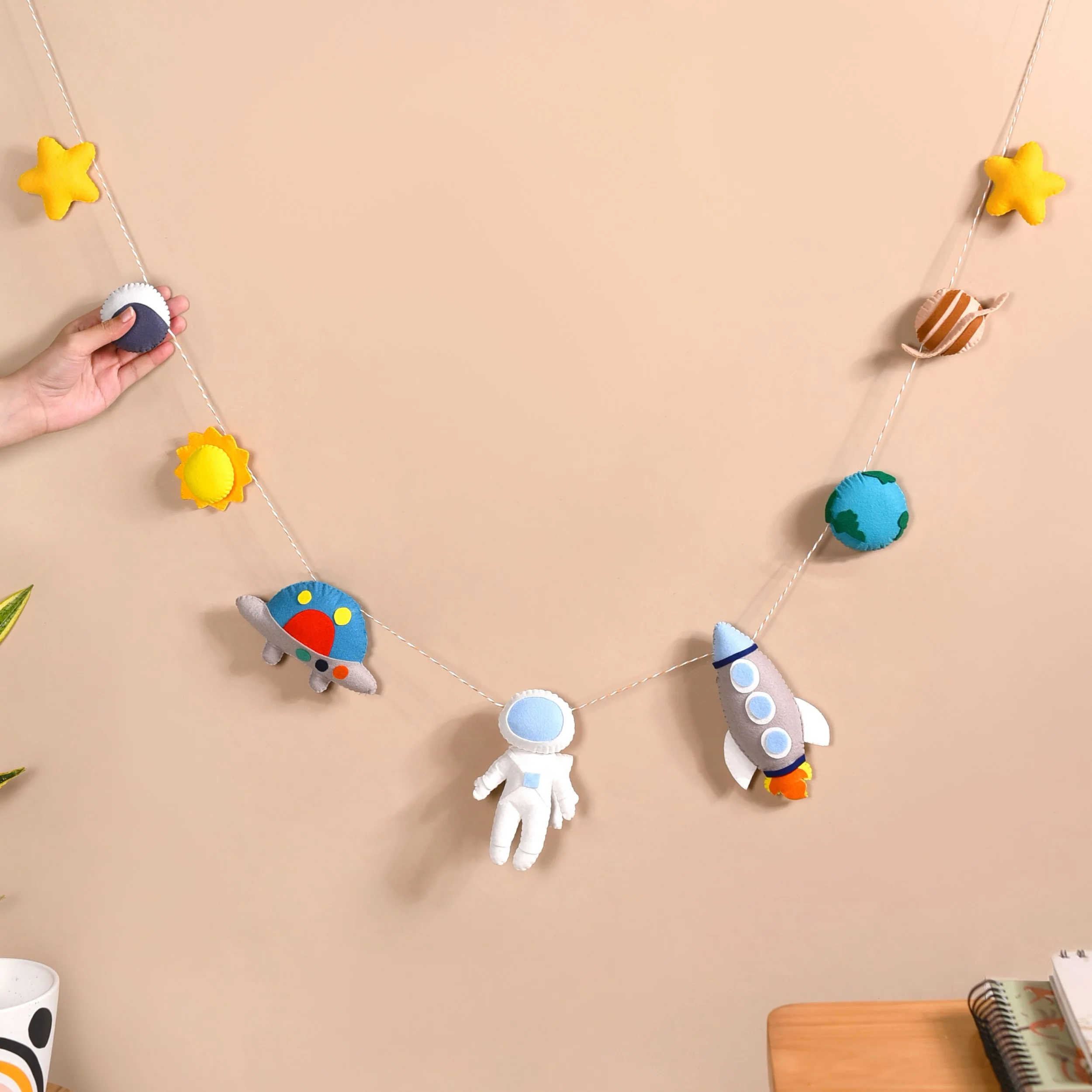 Outer Space Bunting For Kids Room Decor - Image 2