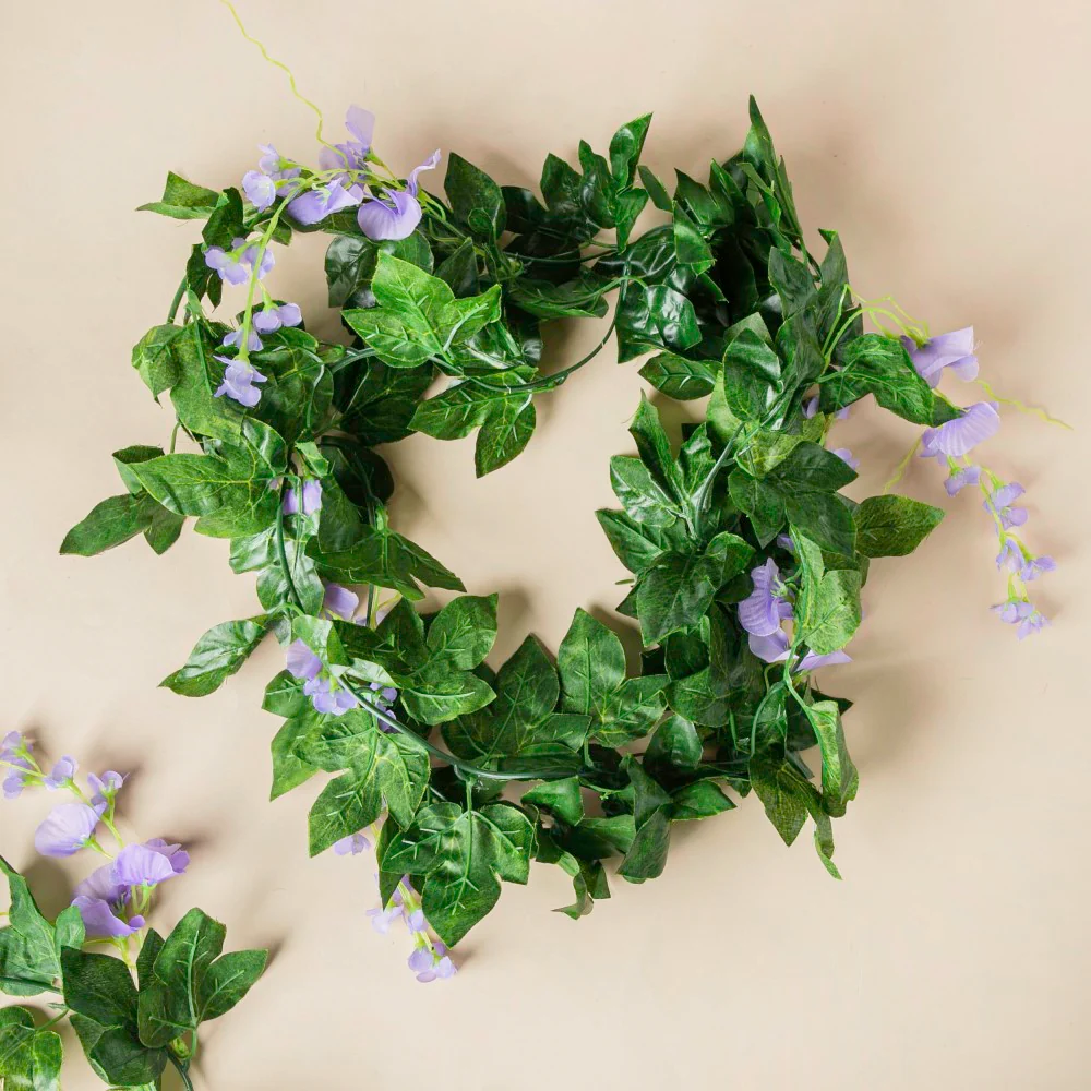 Party Decor Floral Vine Set of 2 Purple - Image 10