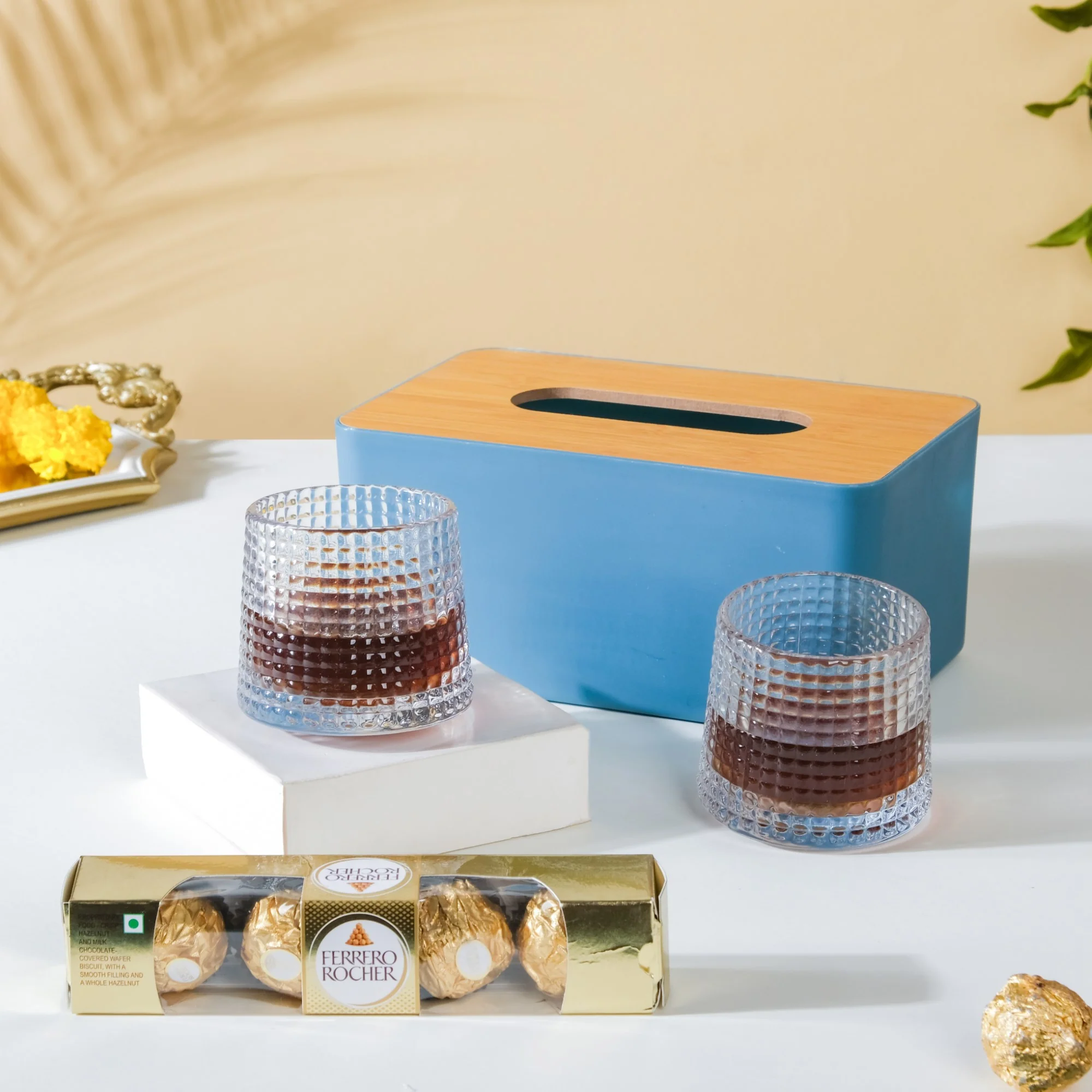Party Time Glasses Rakhi Gift Set Of 5 For Him & Her - Image 8