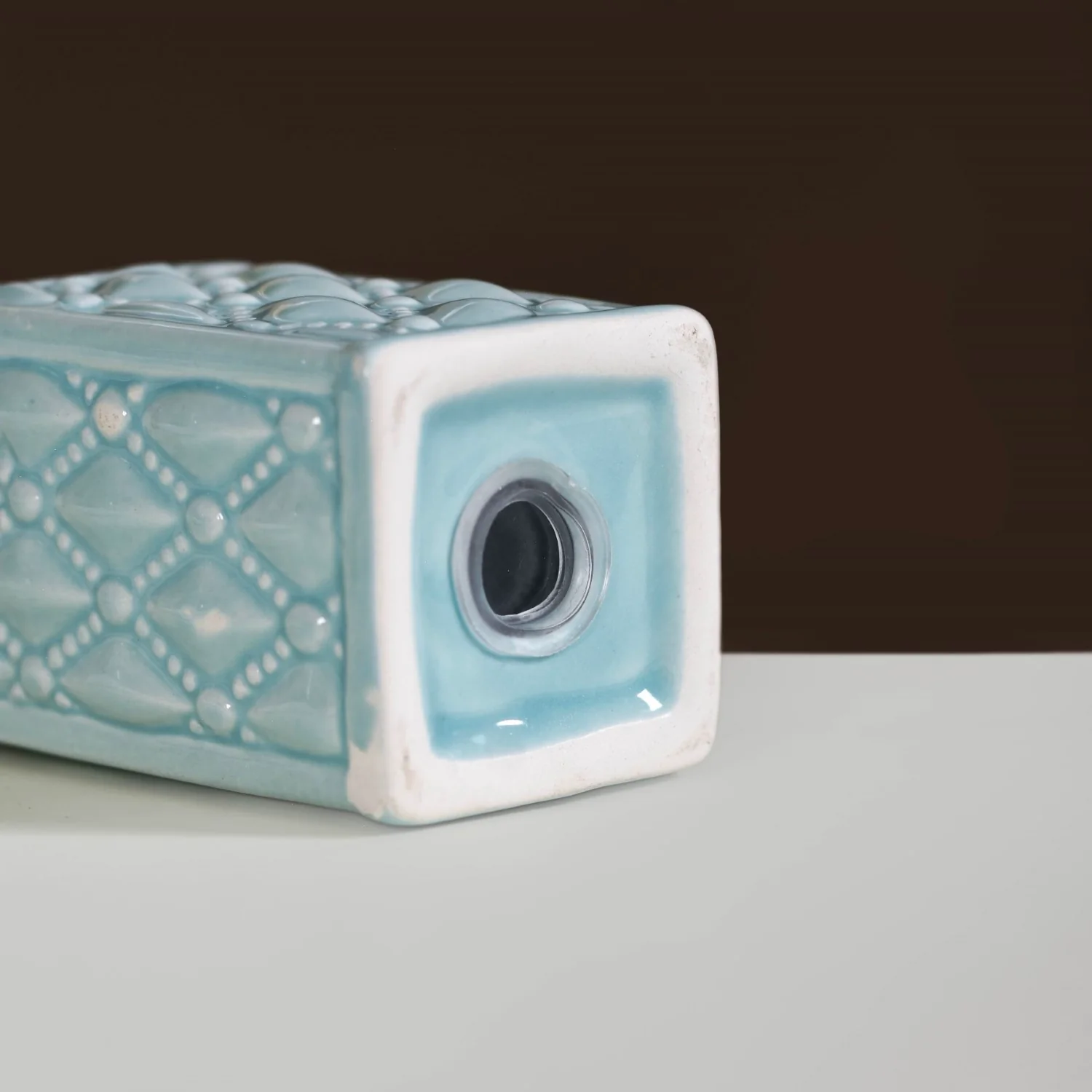 Pastel Blue Ceramic Salt And Pepper Shaker Set - Image 5