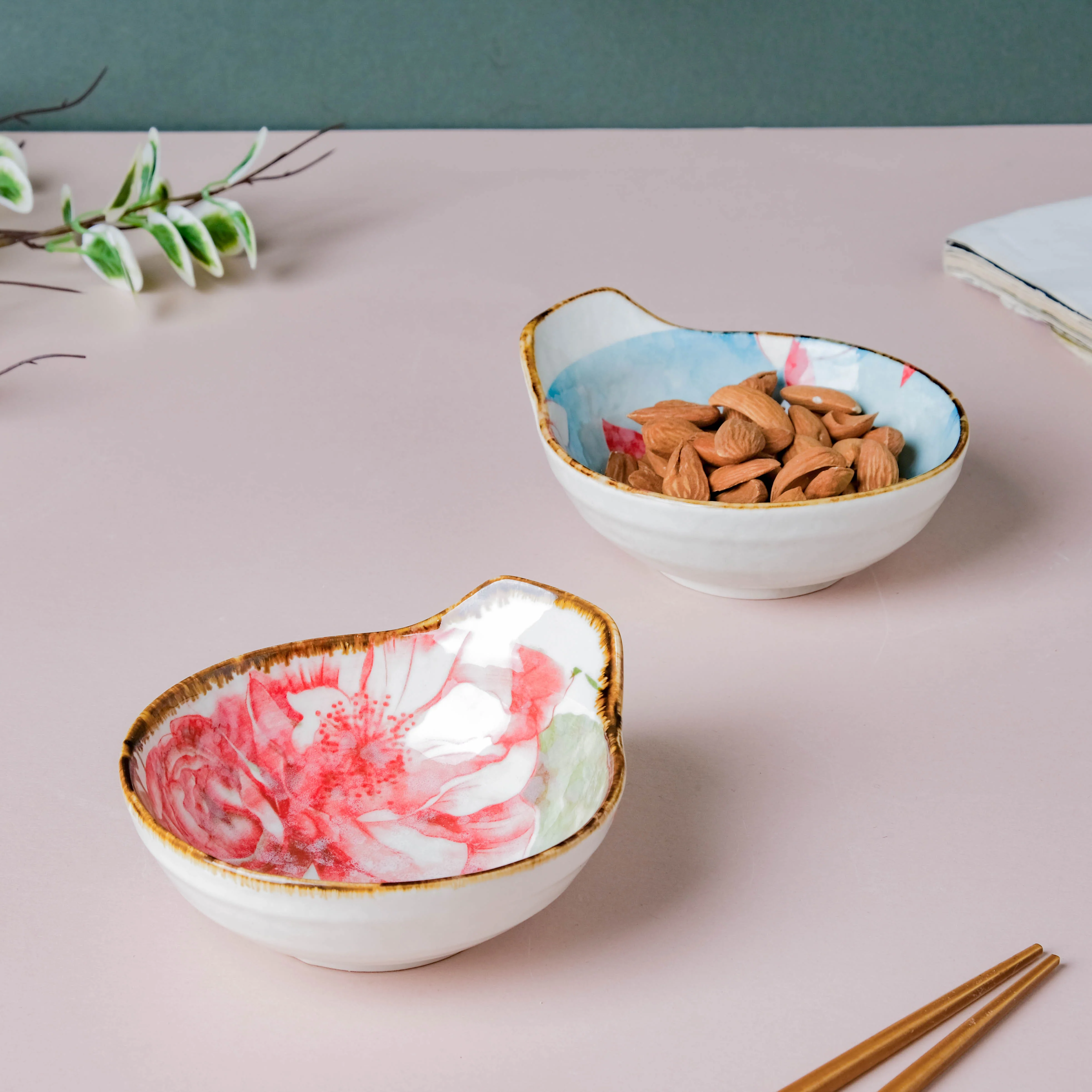 Pastel Flower Printed Bowl 100 ml - Image 9