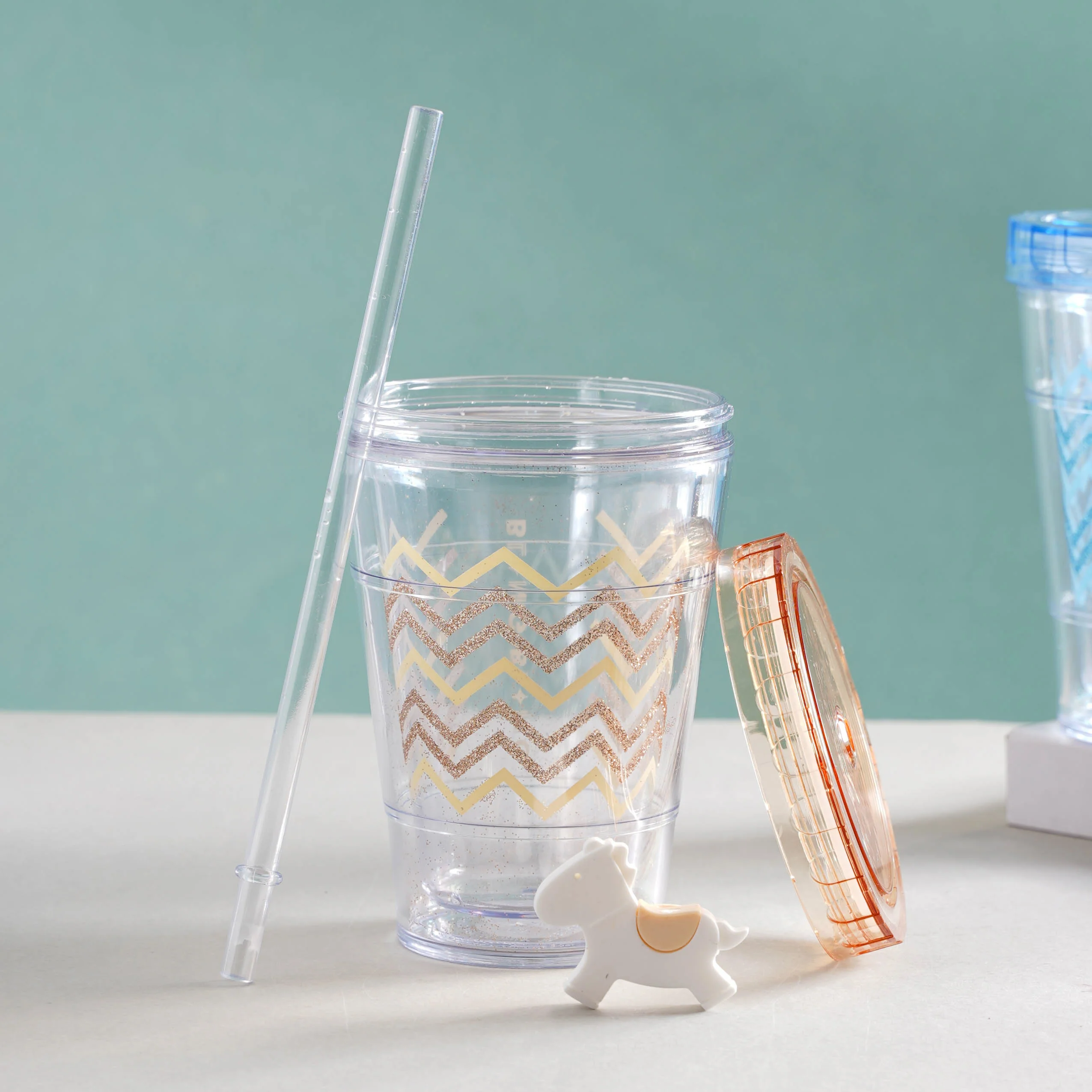 Patterned Cup and Straw - Image 12