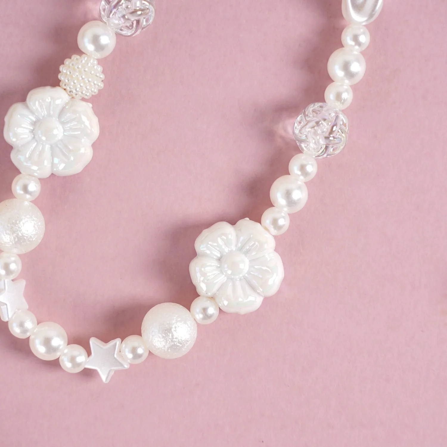 Pearly White Blossoms Phone Lanyard - Image 6
