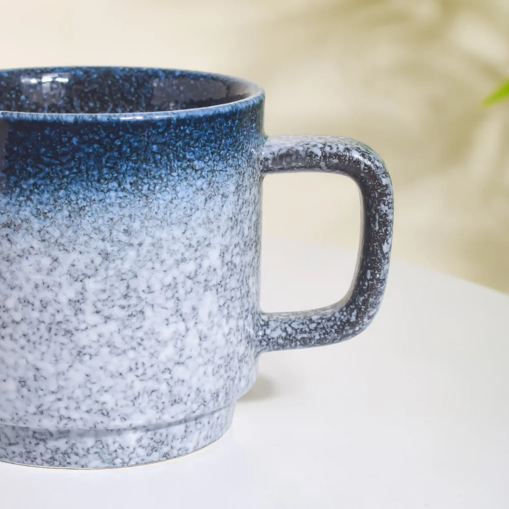 Pebble Glazed Mug With Lid Grey 250 ml - Image 4