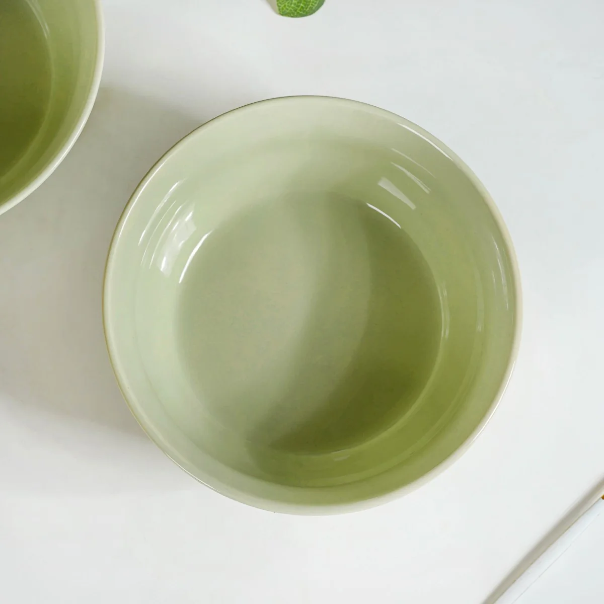 Pebble Textured Serving Bowl Sage Green Set Of 2 1900ml - Image 7
