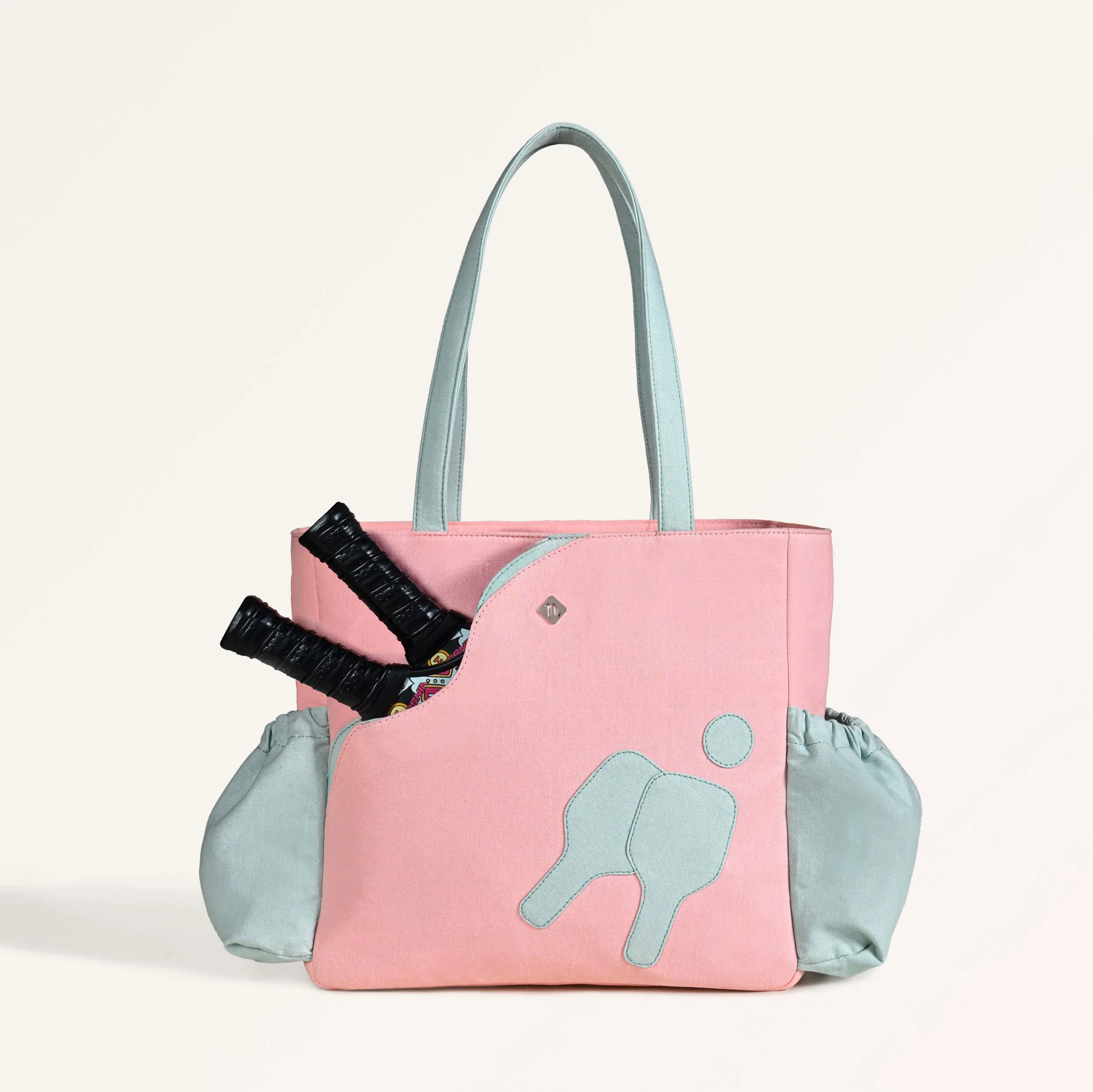 Pickleball Canvas Tote Handbag