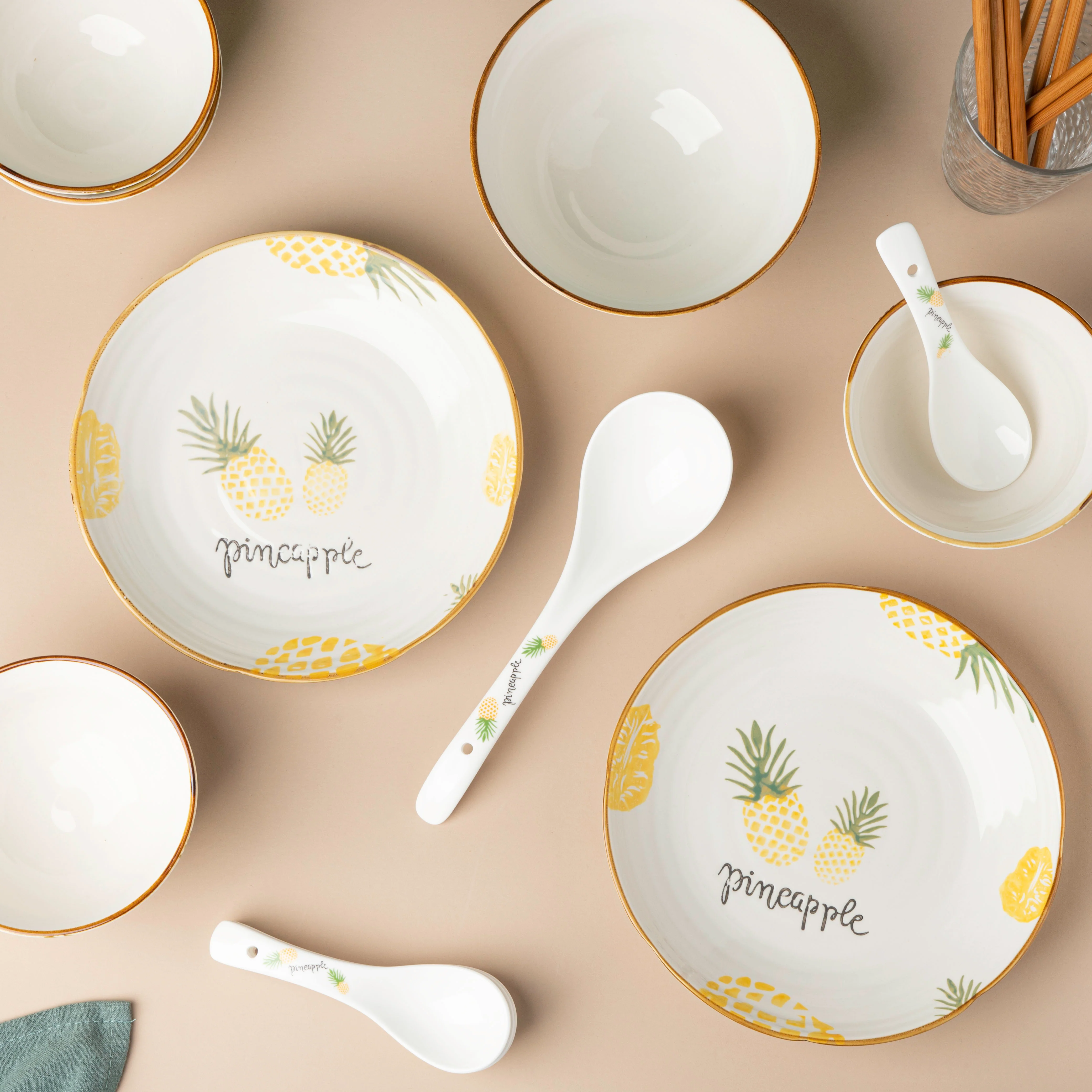 Pineapple Snack Set For 4 - Image 2