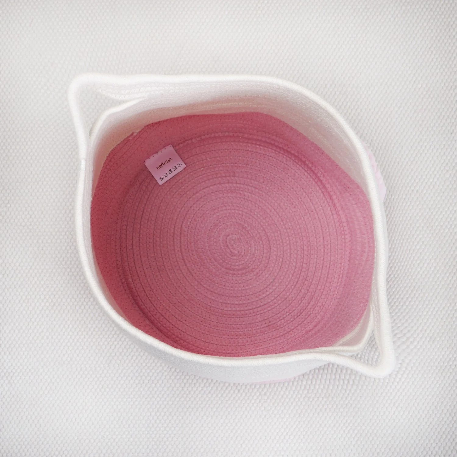 Pink Heart Storage Basket 39cm - Image 8