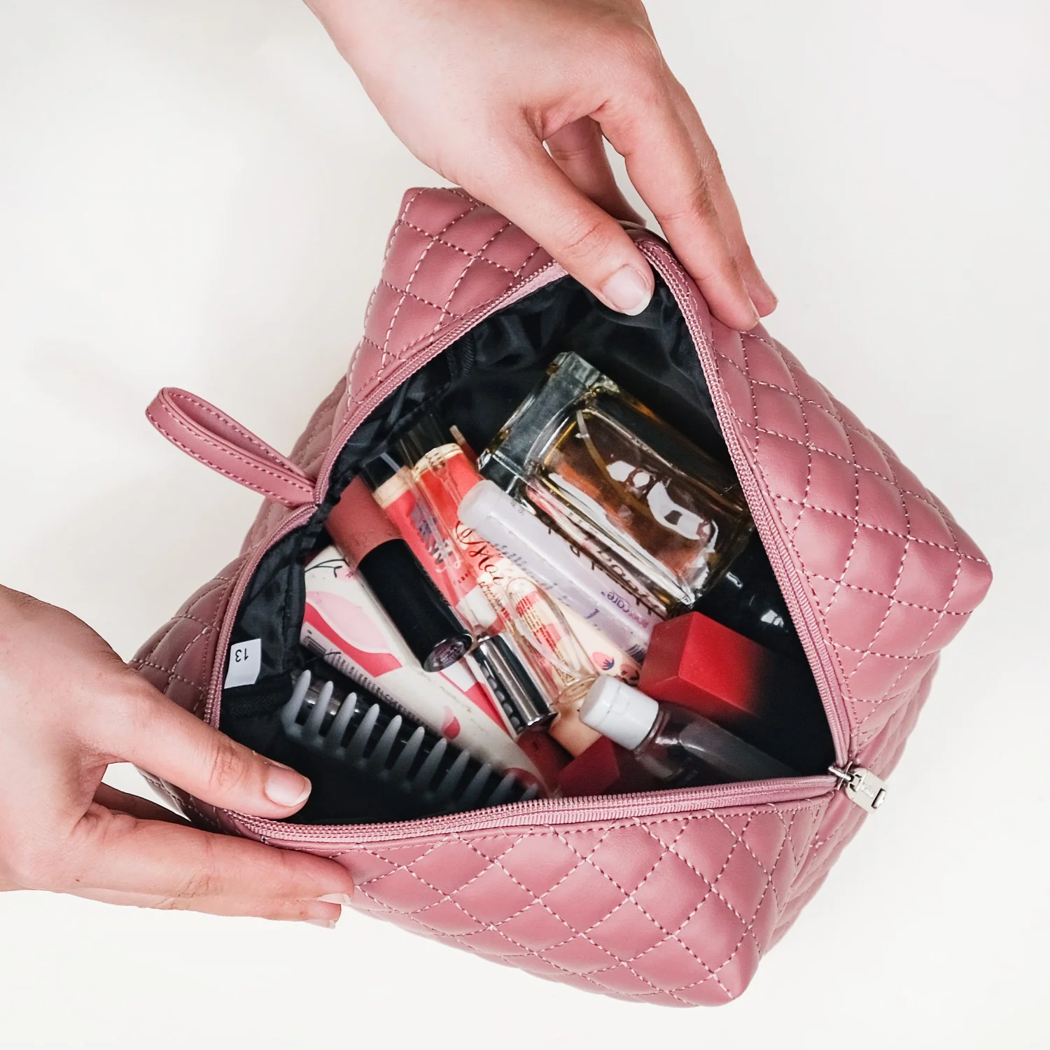 Pink Multipurpose Toiletry Bags Set Of 3 - Image 8