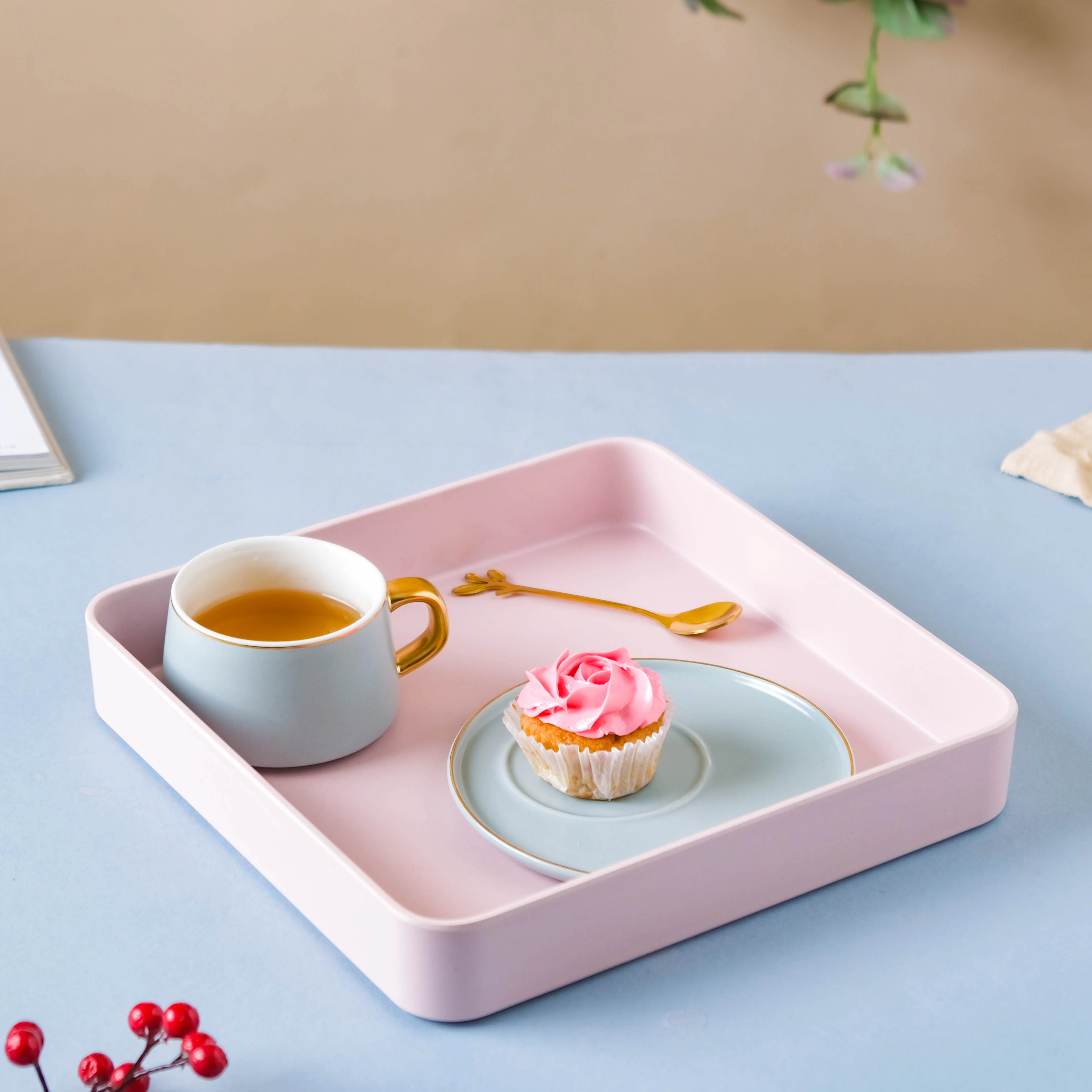 Pink Square Tray - Image 5