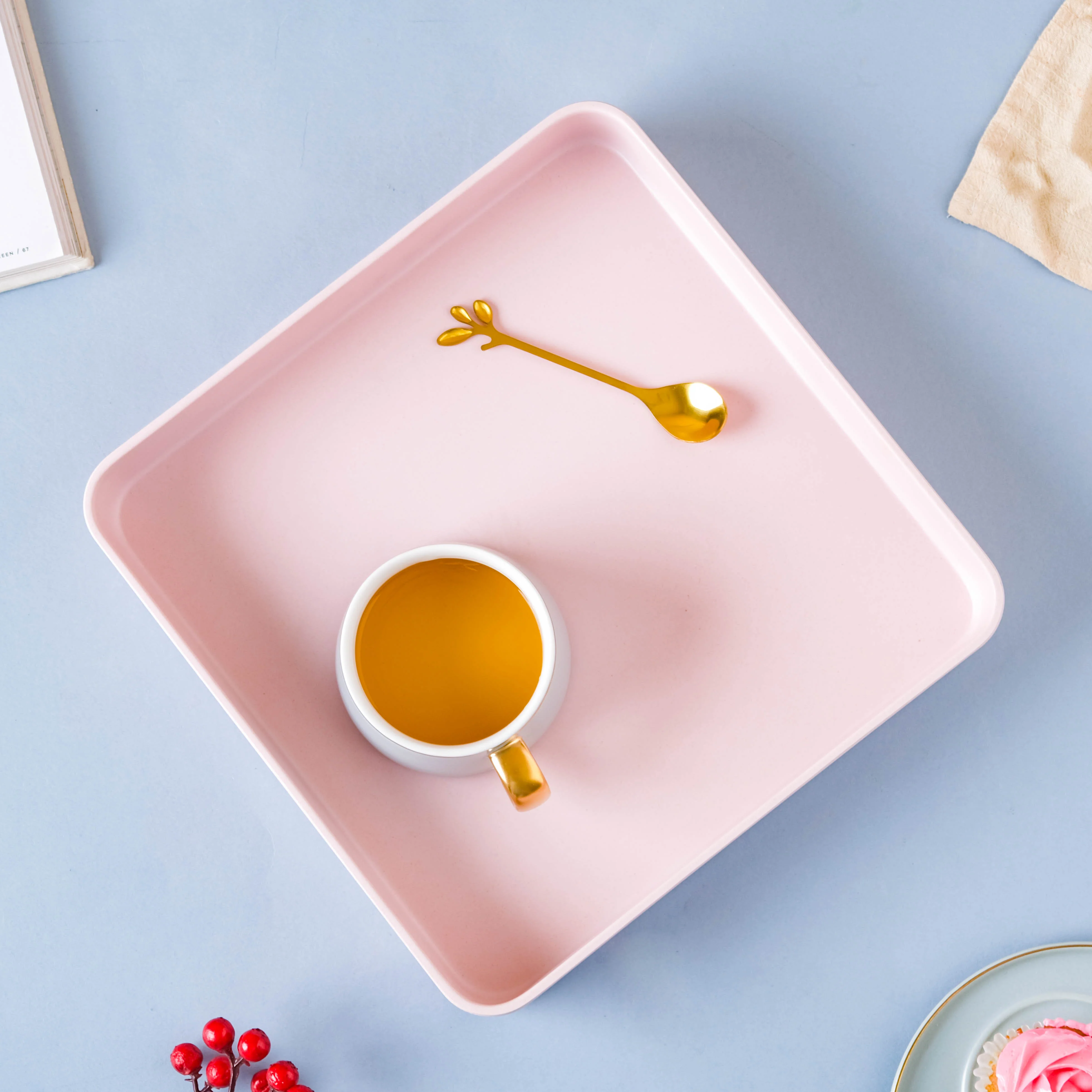 Pink Square Tray - Image 6