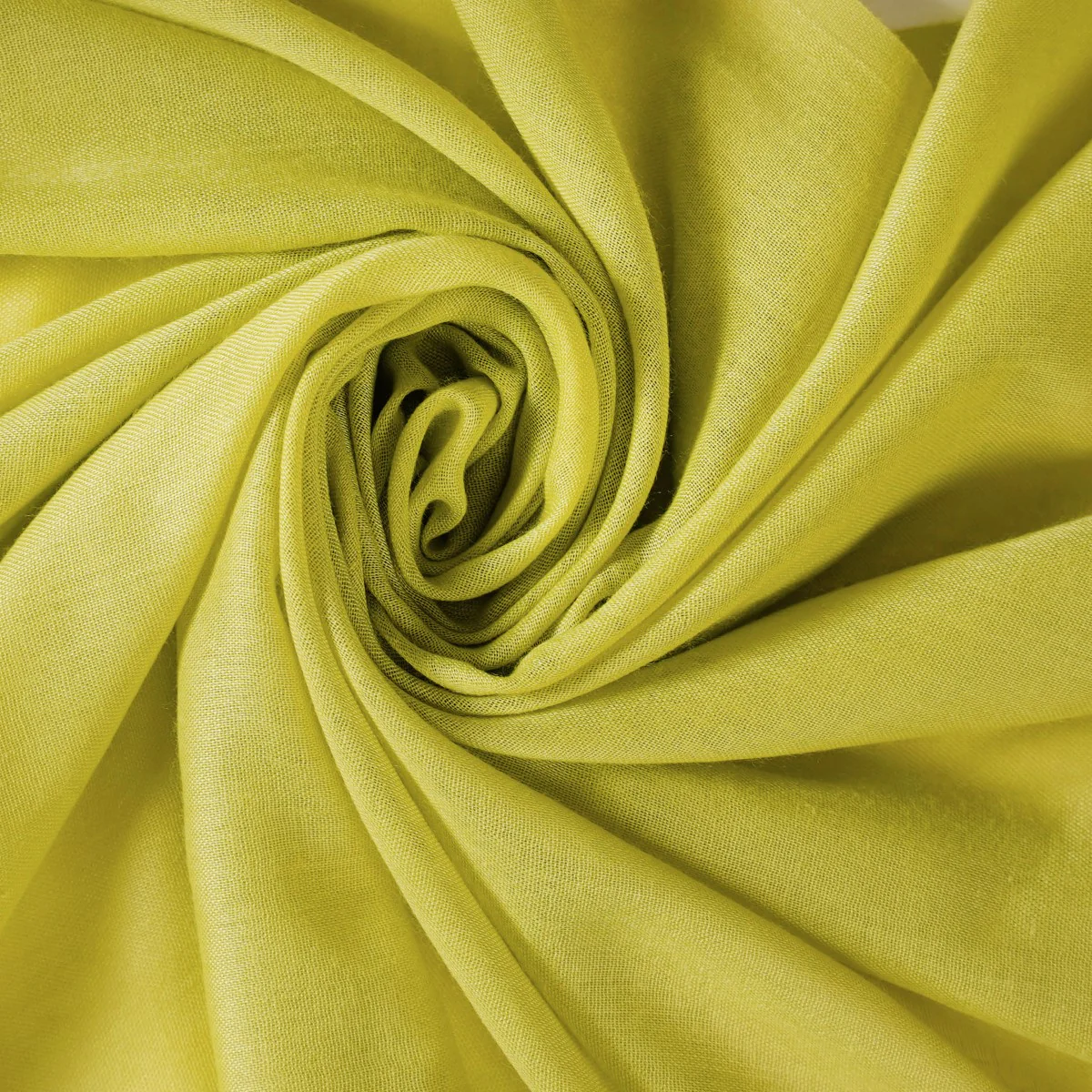 Pistachio Green Ladies Scarf With Fringes - Image 3