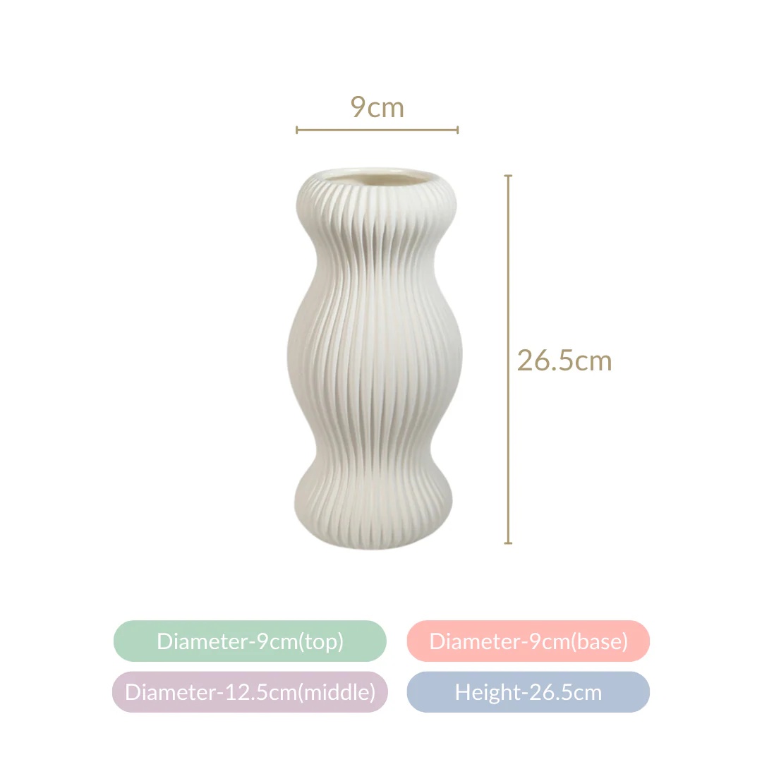 Pleated Flower Vase For Room Decor - Image 11