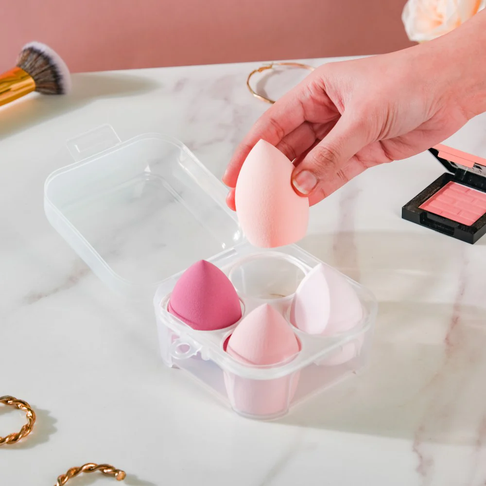 Plush Beauty Blender Pink Set of 4 - Image 2
