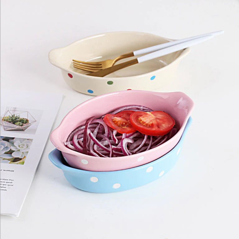 Polka Dots Dish 400 ml - Image 9