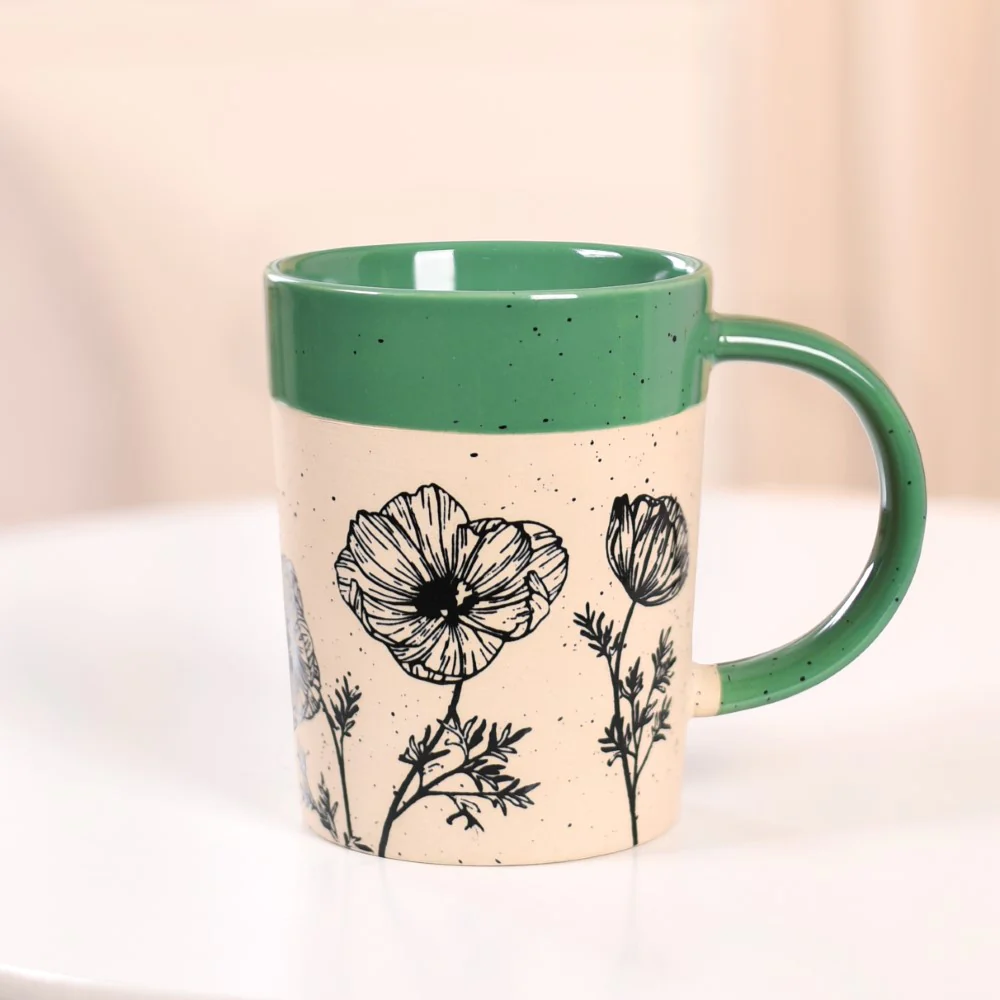 Poppy Grove Ceramic Coffee Mug Set Of 4 450ml - Image 8
