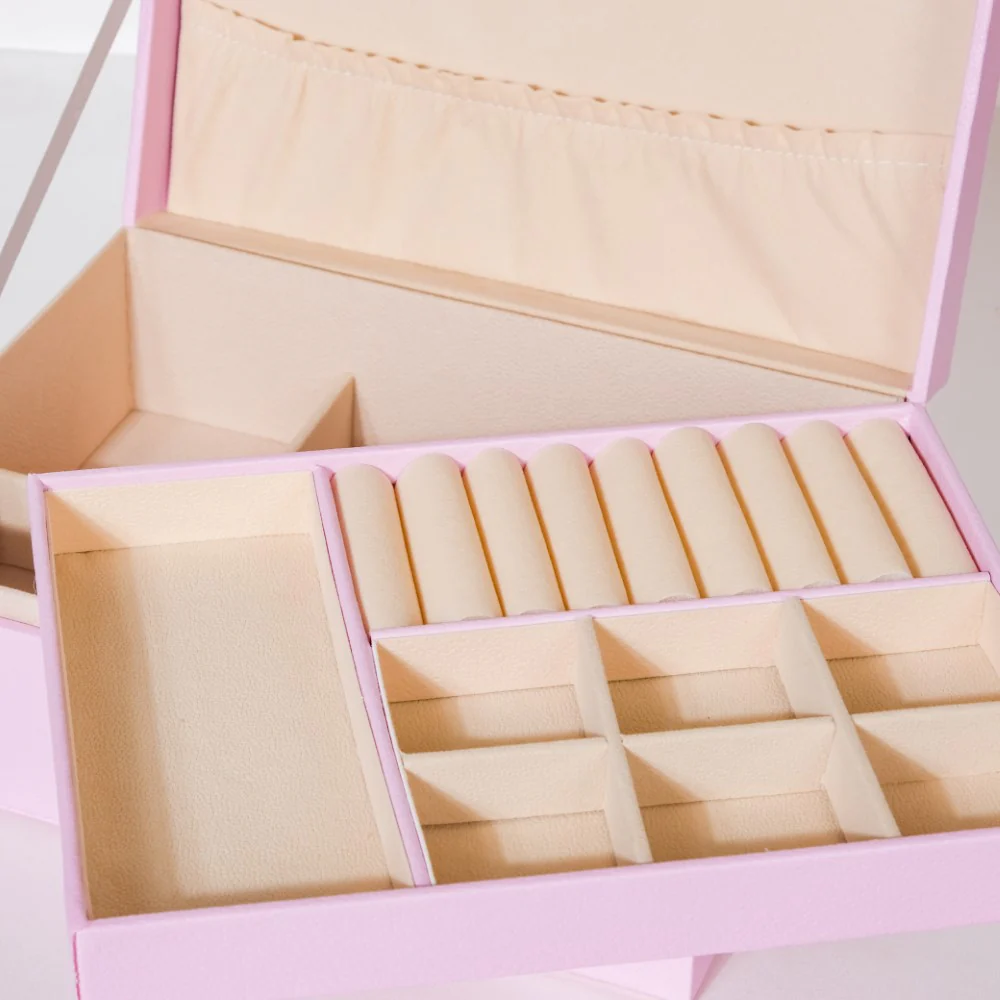 Portable Jewellery Organiser Blush Pink - Image 11