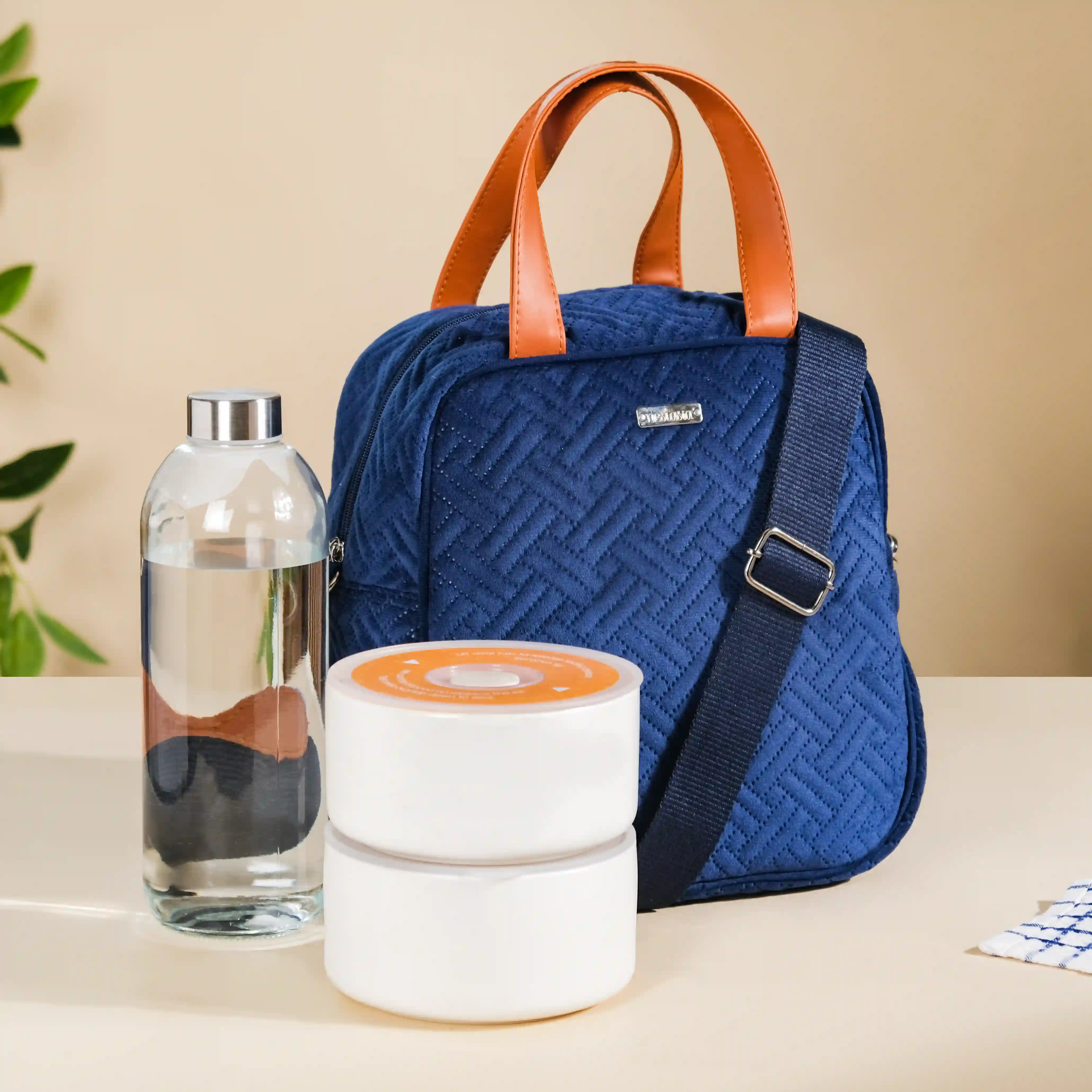 Portable Thermal Insulated Lunch Bag Blue - Image 10