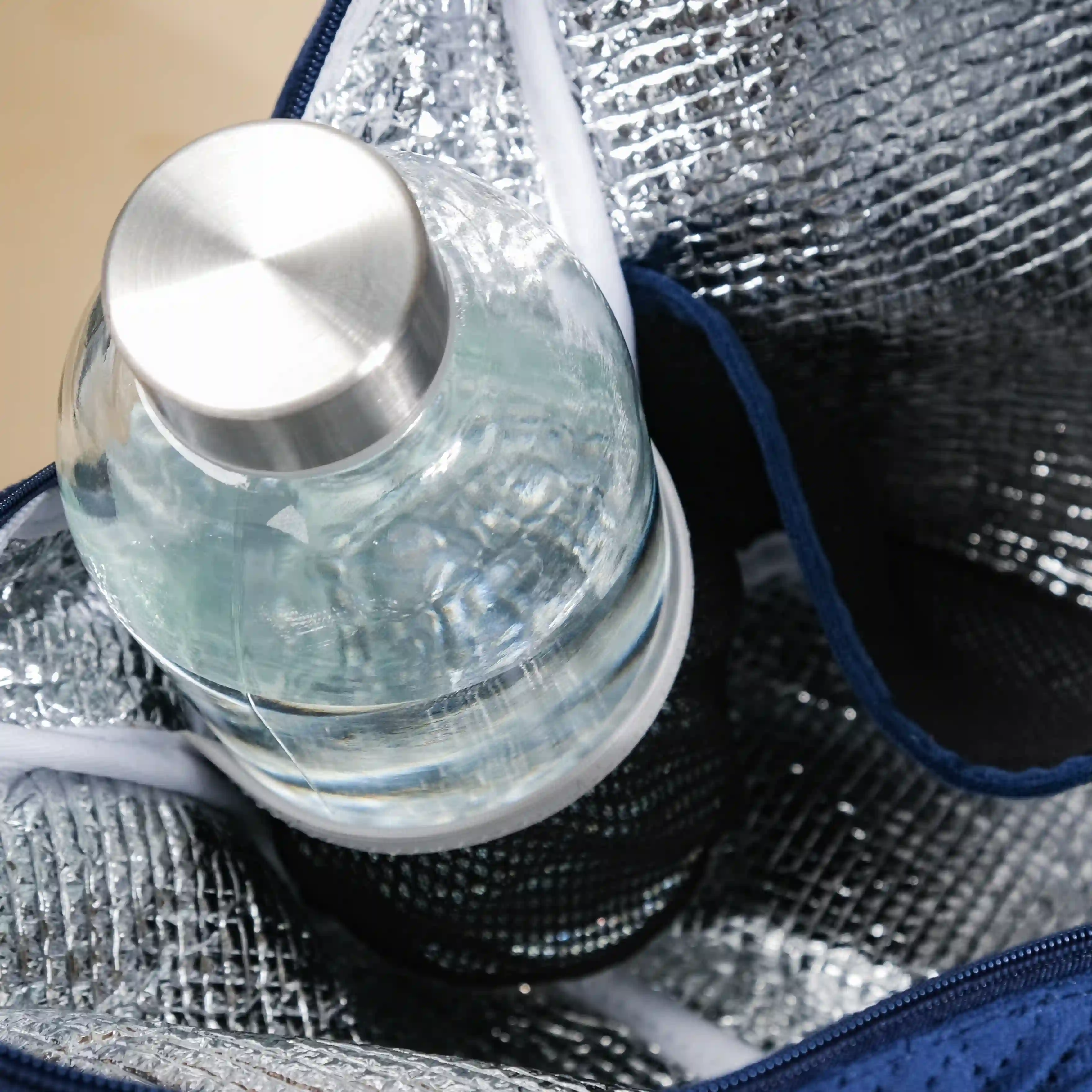 Portable Thermal Insulated Lunch Bag Blue - Image 14