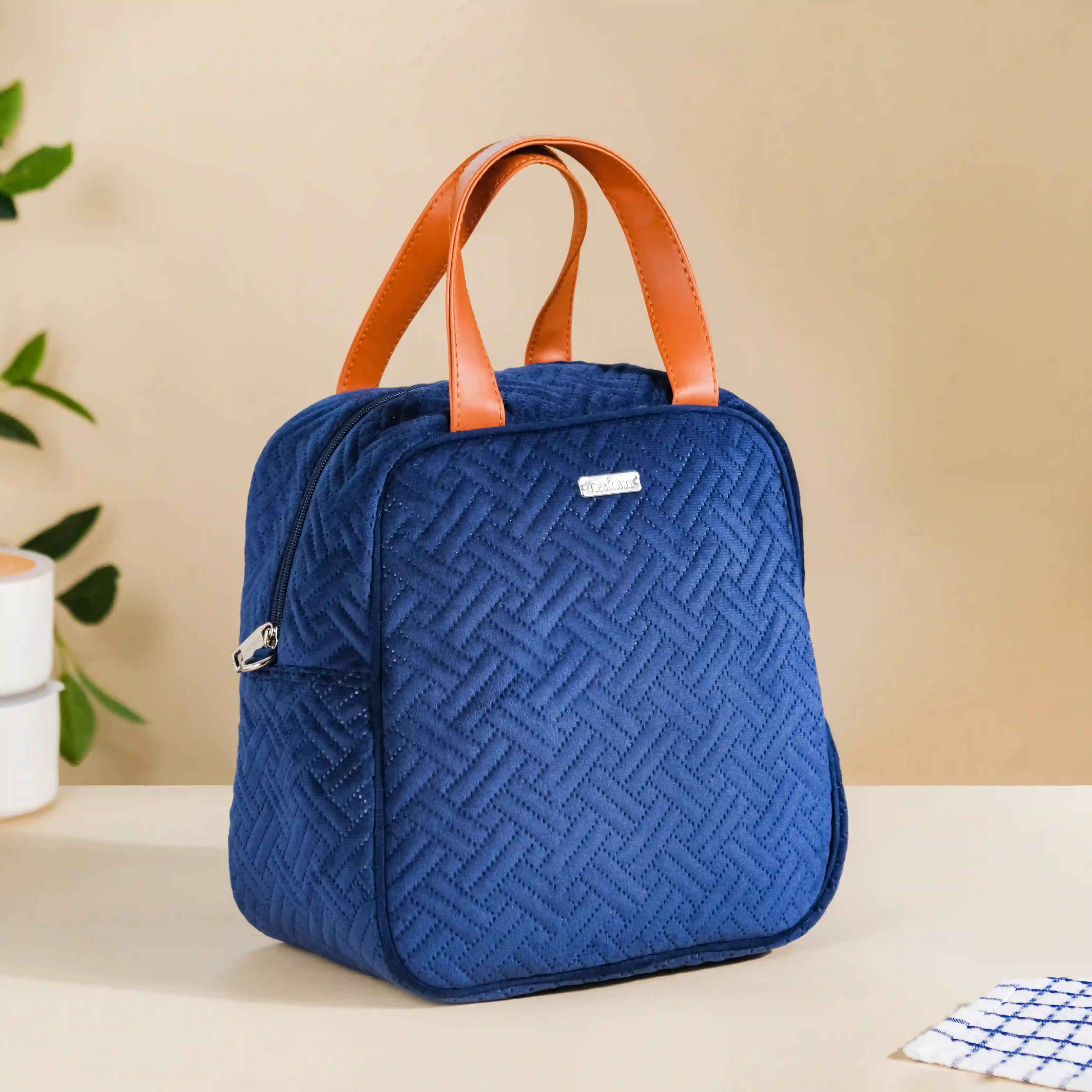 Portable Thermal Insulated Lunch Bag Blue - Image 19