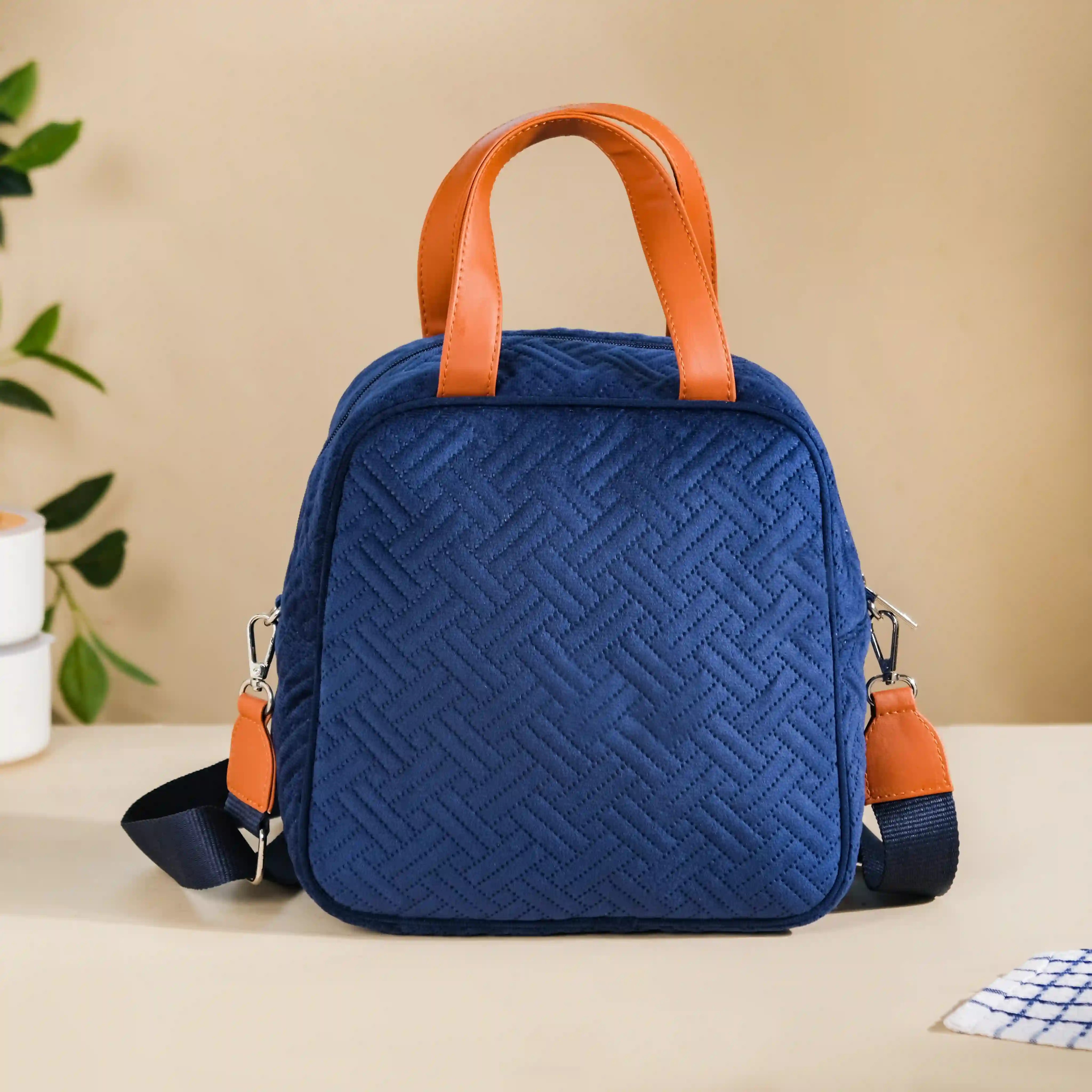 Portable Thermal Insulated Lunch Bag Blue - Image 8