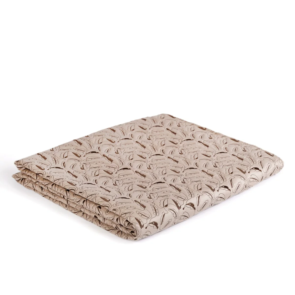 Premium King Size Bed Cover Beige - Image 12