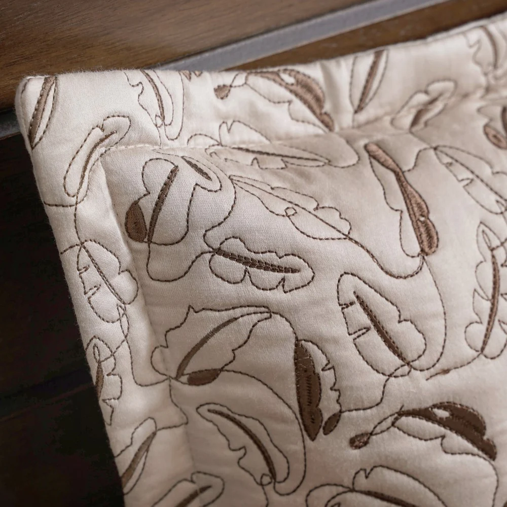 Premium King Size Bed Cover Beige - Image 7