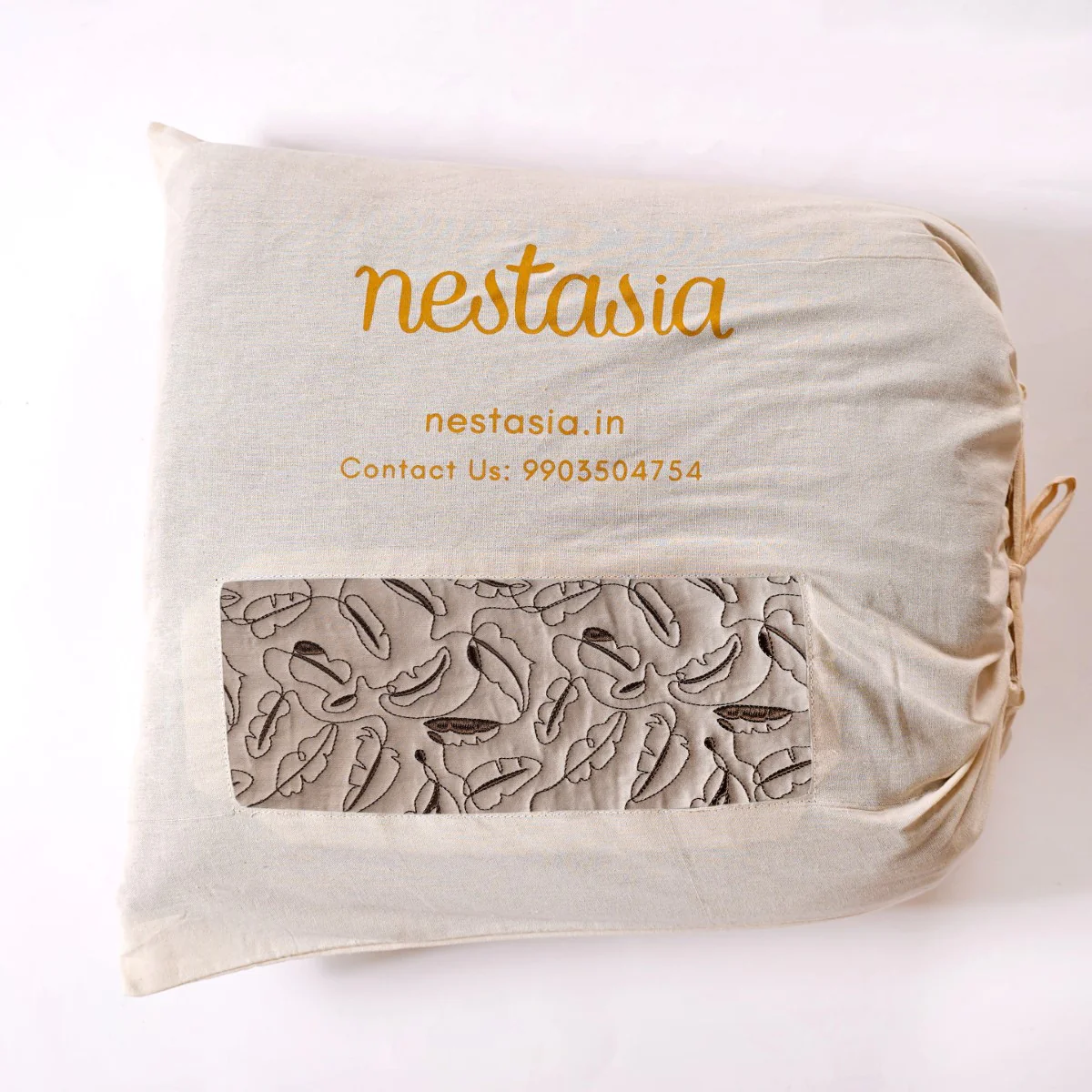 Premium King Size Bed Cover Beige - Image 8
