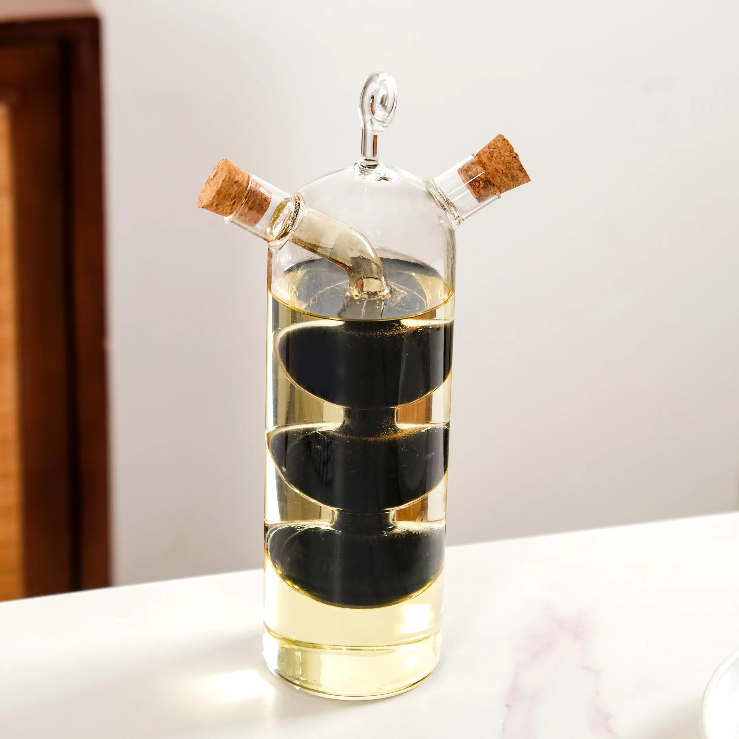 Borosilicate Cruet Bottle For Olive Oil And Balsamic Vinegar - Image 8