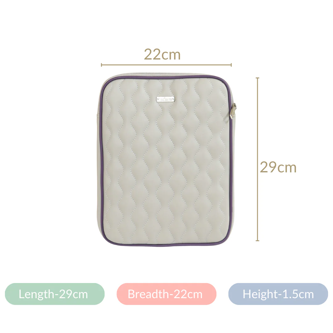 Premium Vegan Leather iPad Cover Grey - Image 7