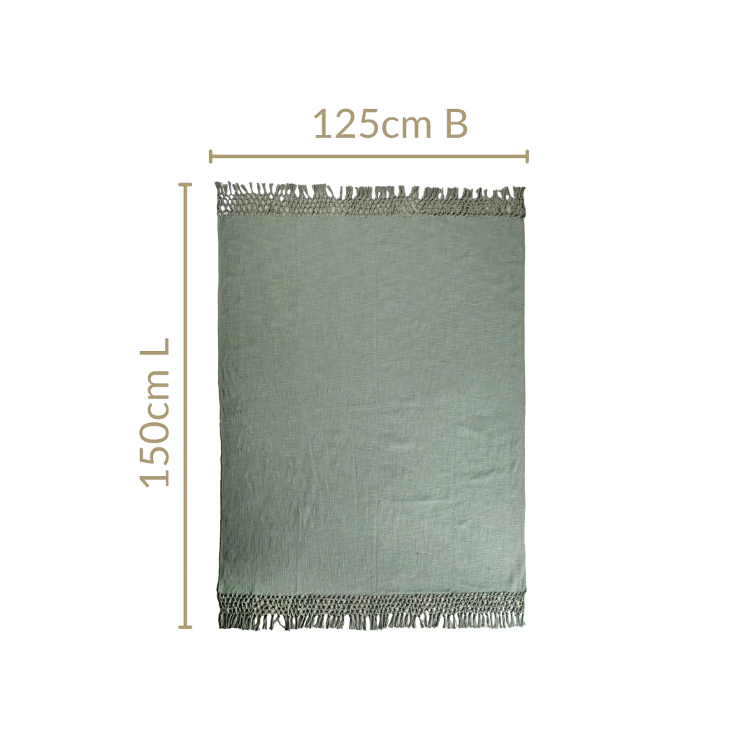 Pure Cotton Woven Throw Blanket - Image 4
