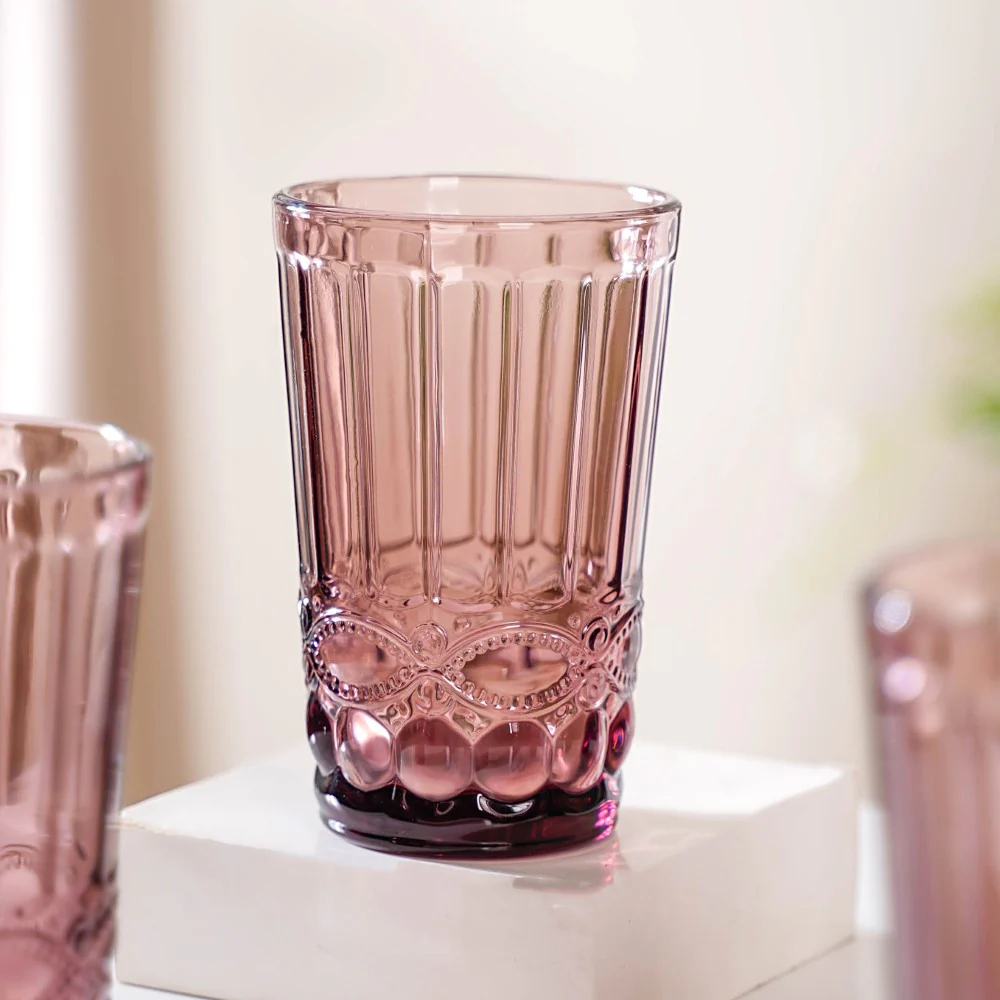 Purple Double Wall Drinking Glass Set of 4 - Image 5